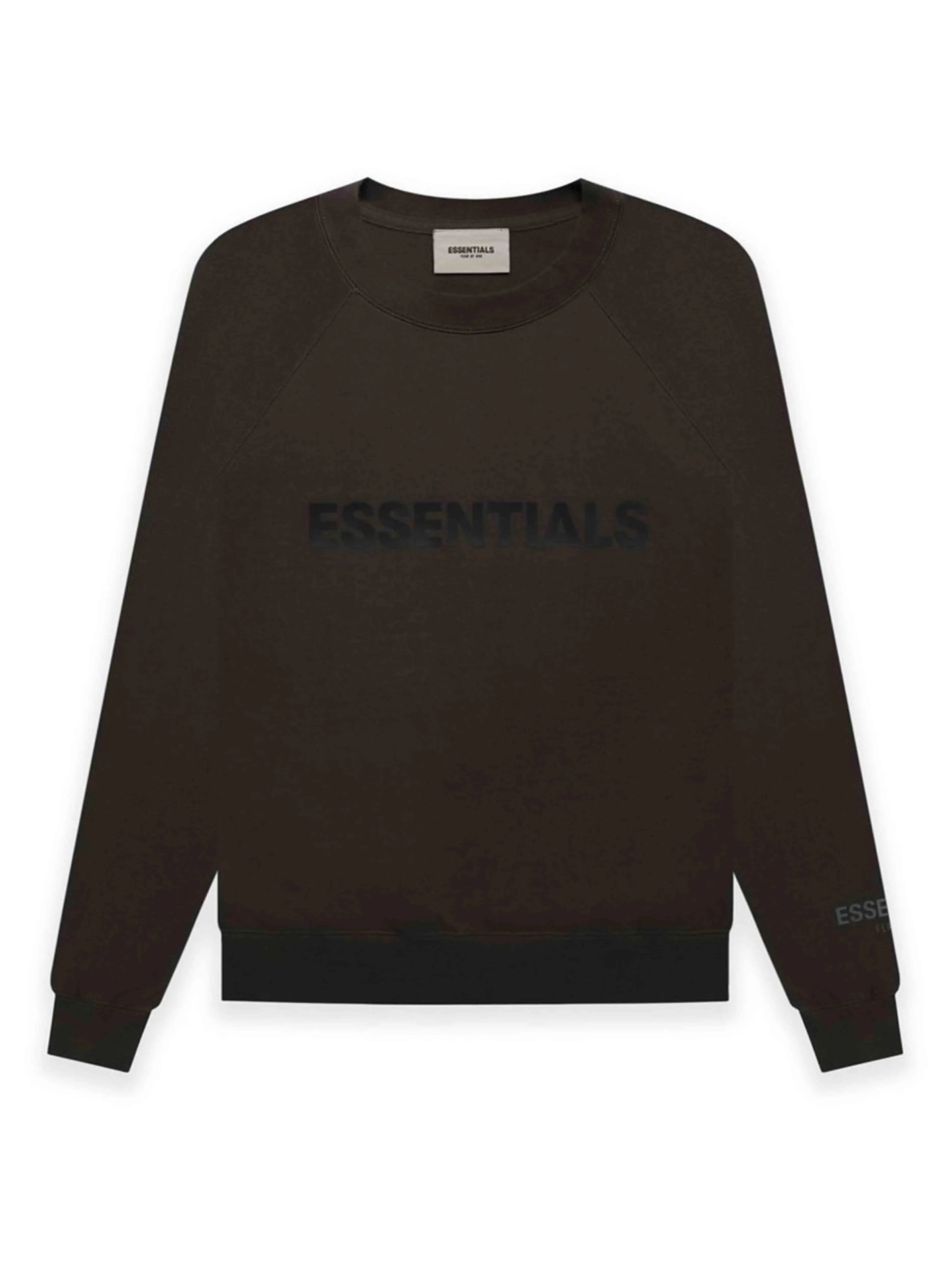 Fear Of God Essentials Applique Logo Crewneck Washed Black [FW20]