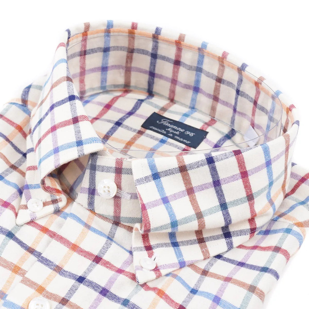 Finamore Soft Brushed Twill Cotton Shirt