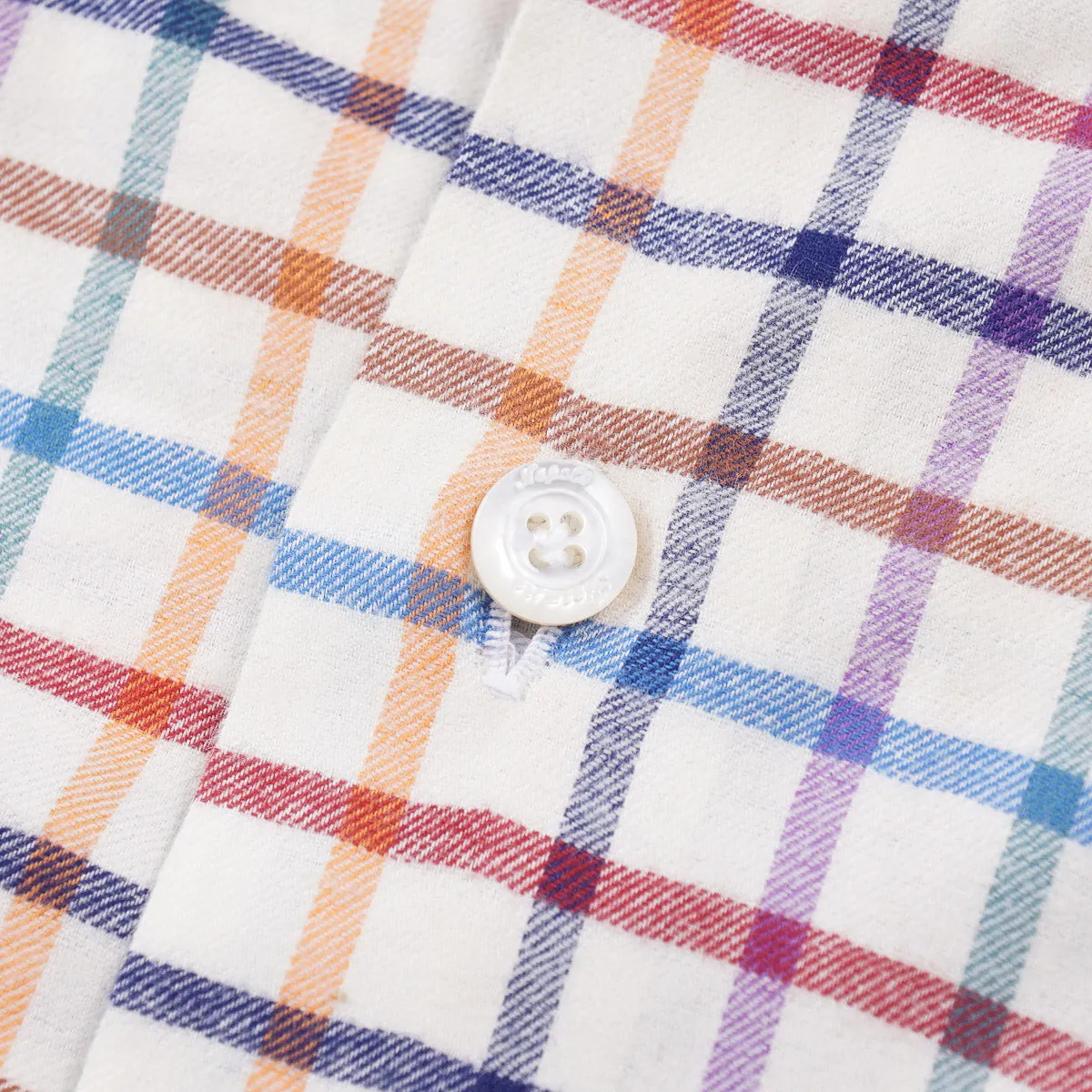 Finamore Soft Brushed Twill Cotton Shirt