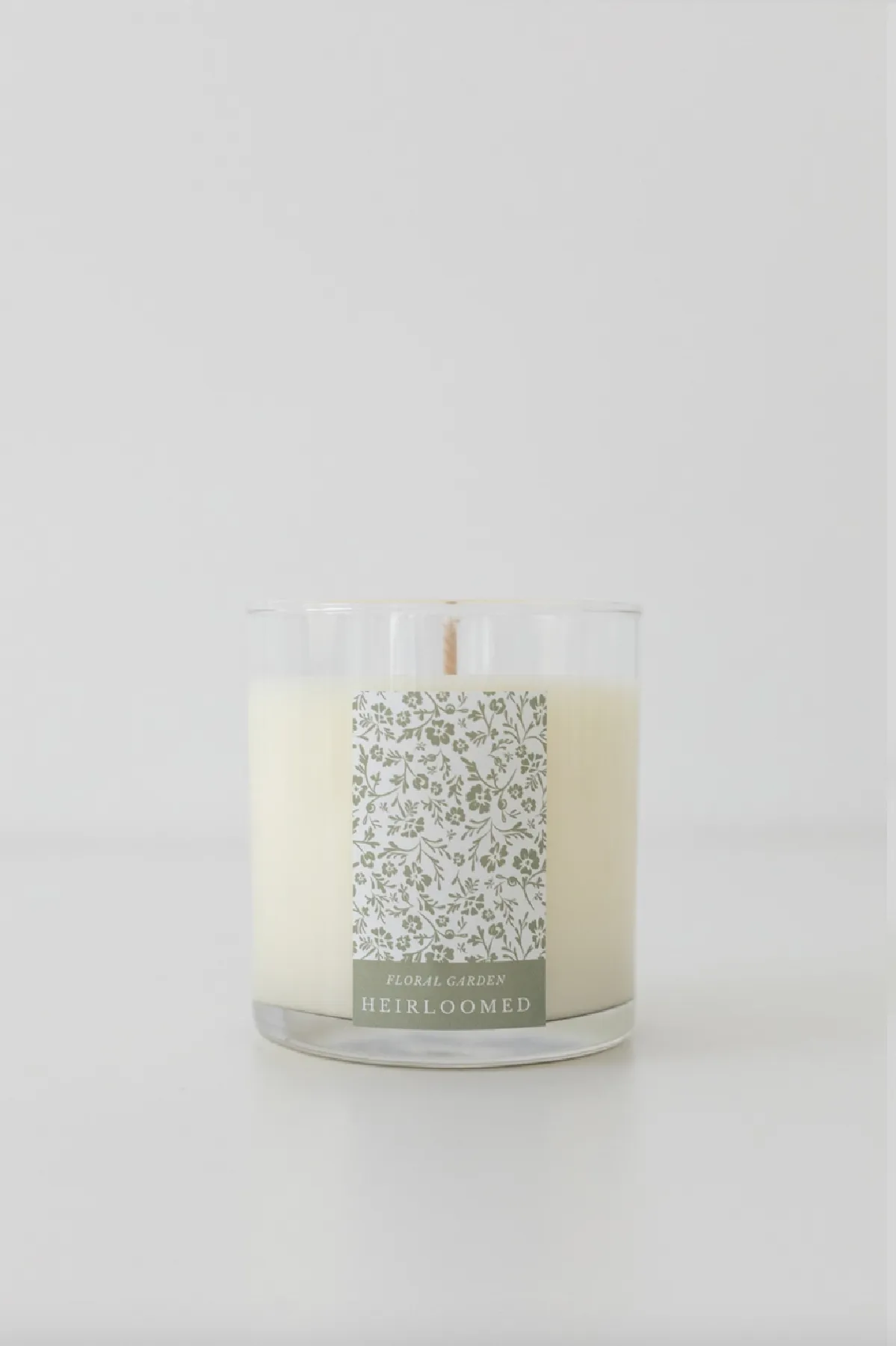 Floral Garden Heirloomed Wrapped Candle