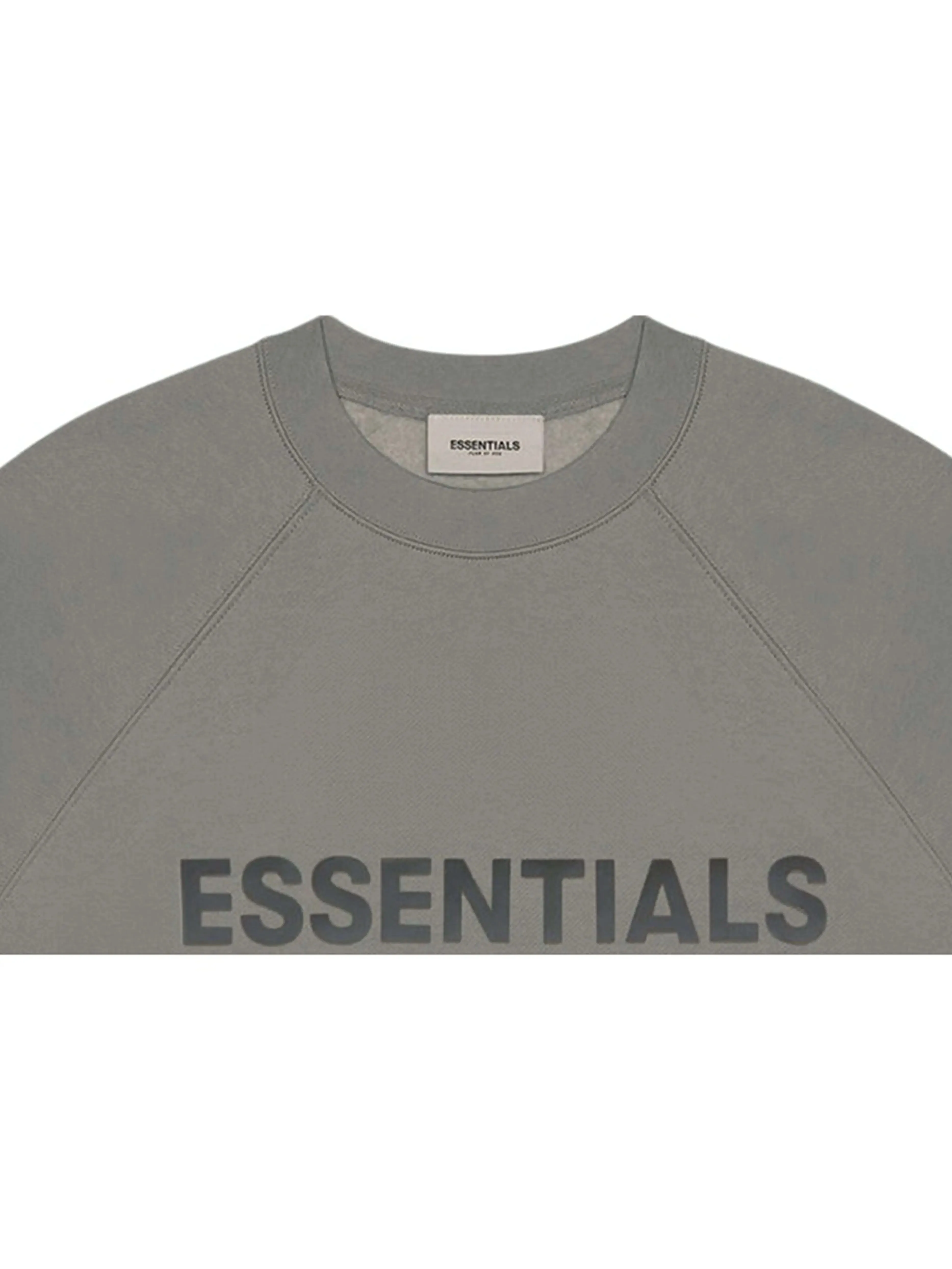 FOG ESSENTIALS 3D Silicon Applique Crewneck Charcoal [SS20]