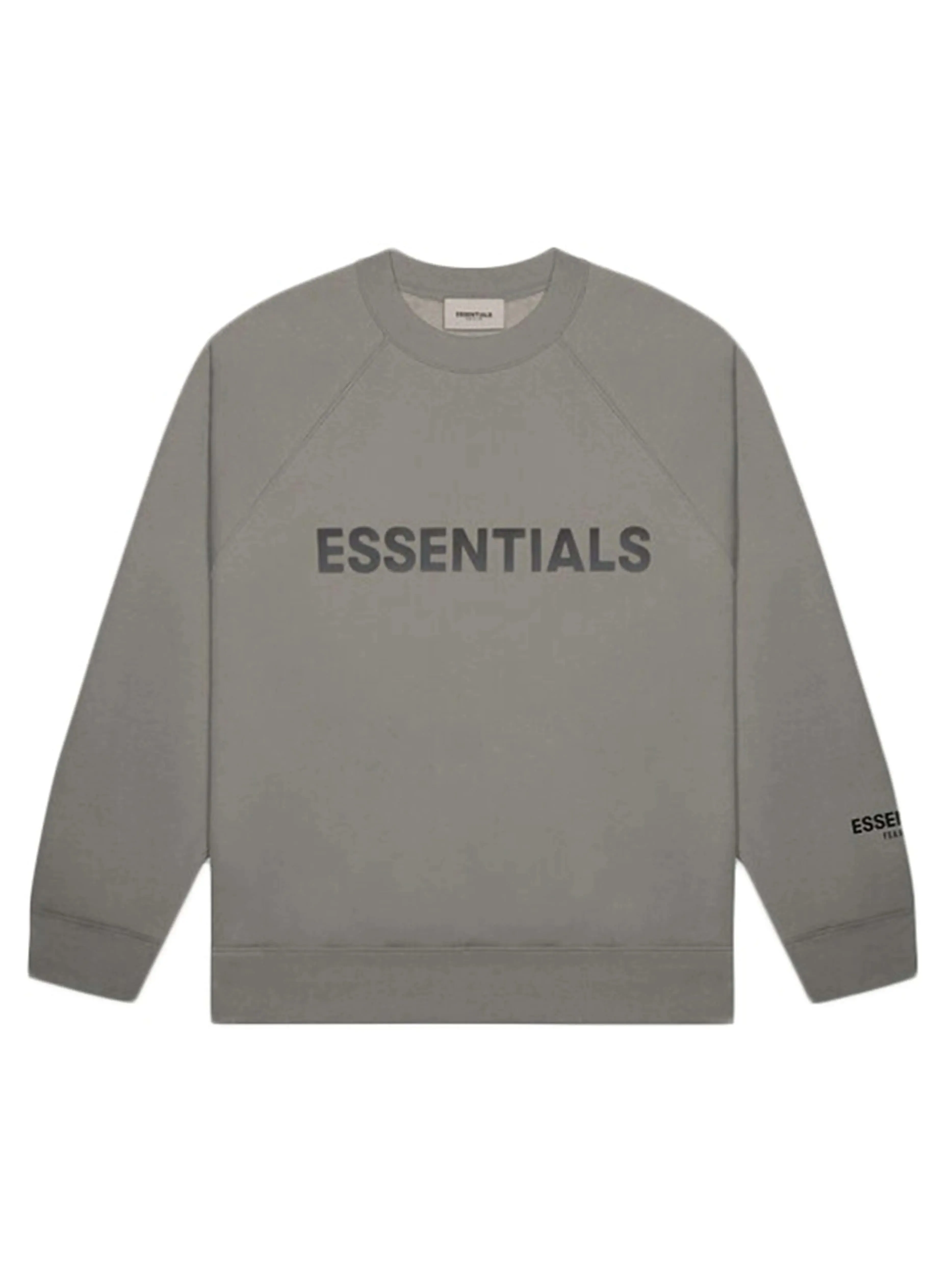 FOG ESSENTIALS 3D Silicon Applique Crewneck Charcoal [SS20]