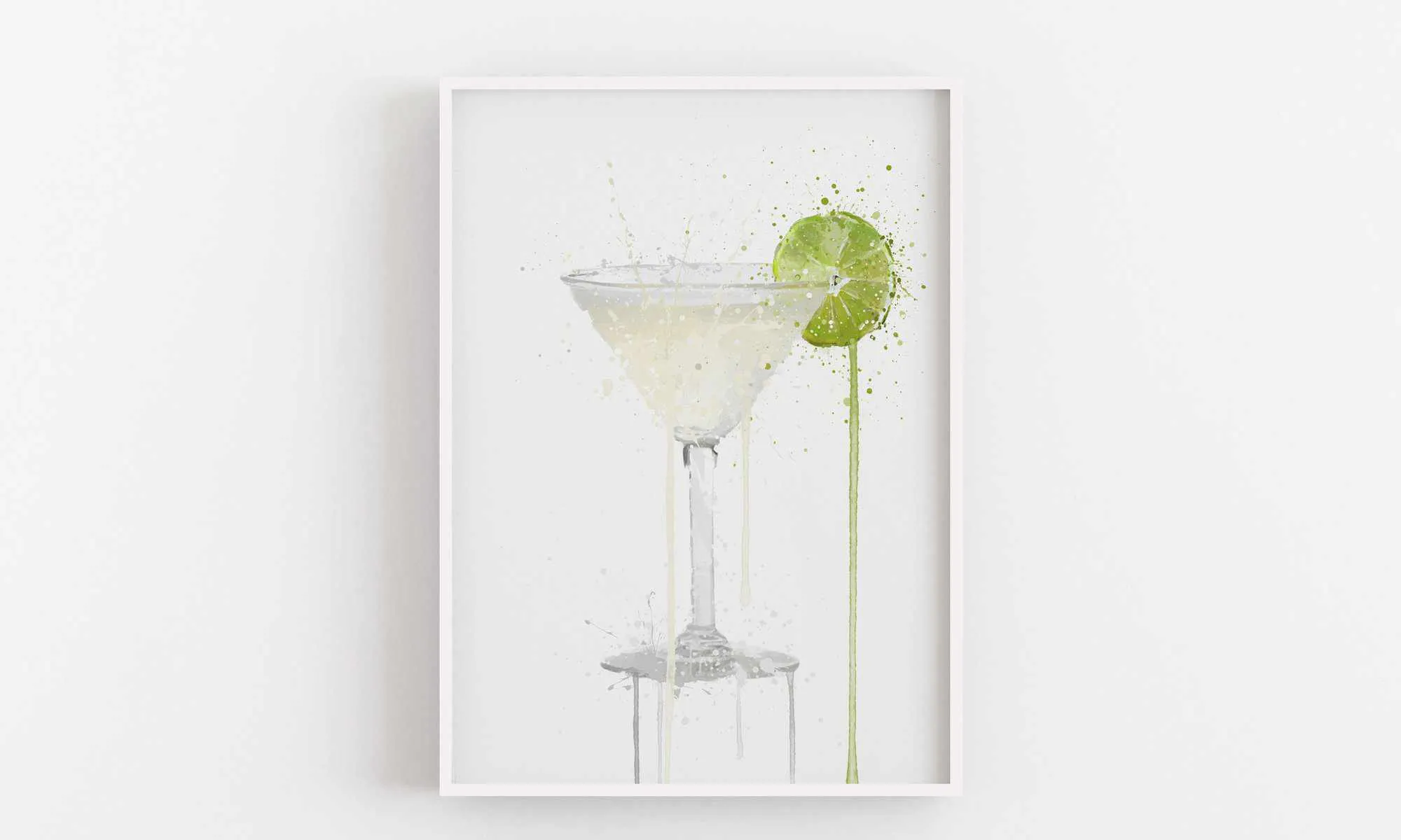 Gin Gimlet Cocktail Wall Art Print