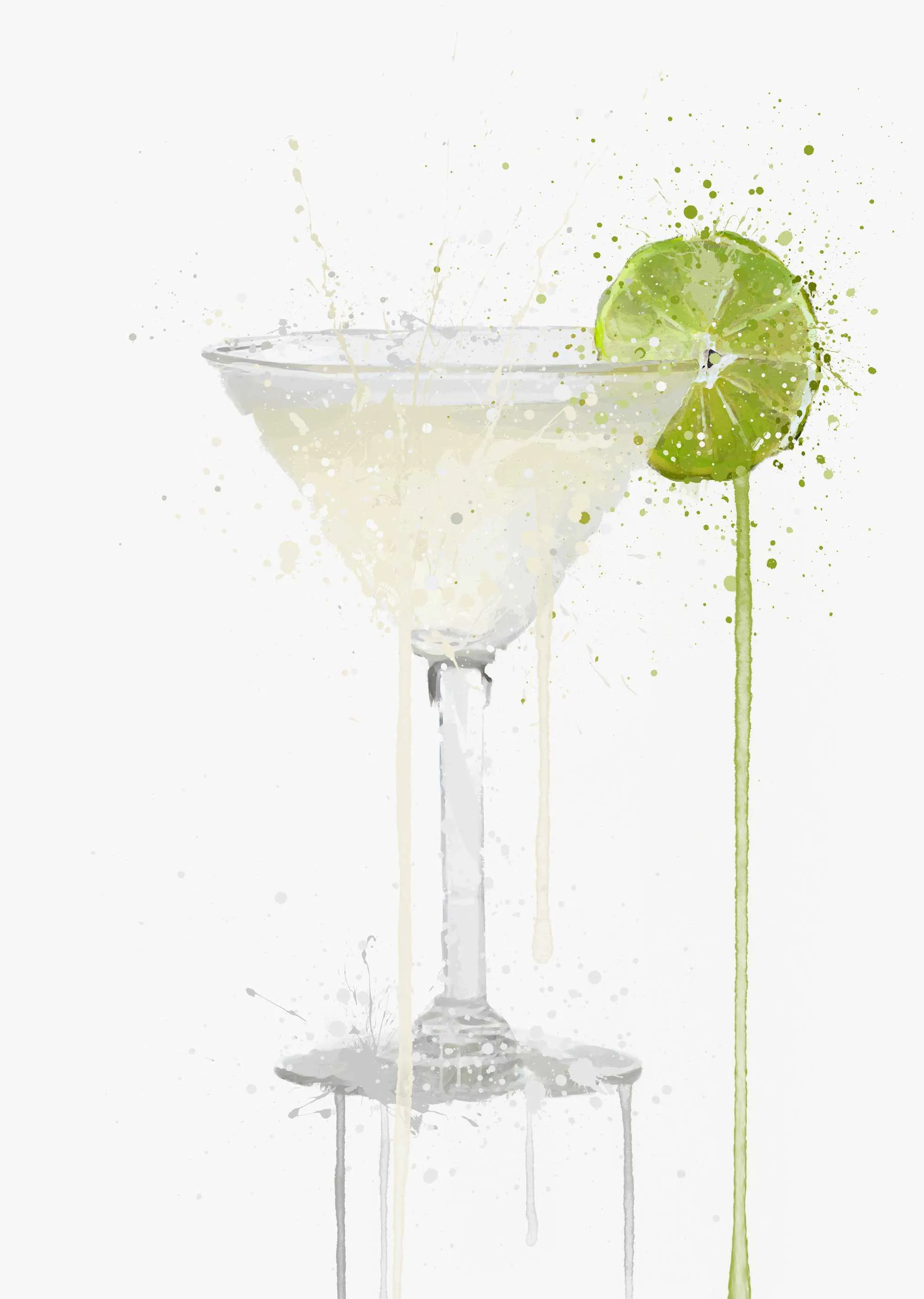 Gin Gimlet Cocktail Wall Art Print