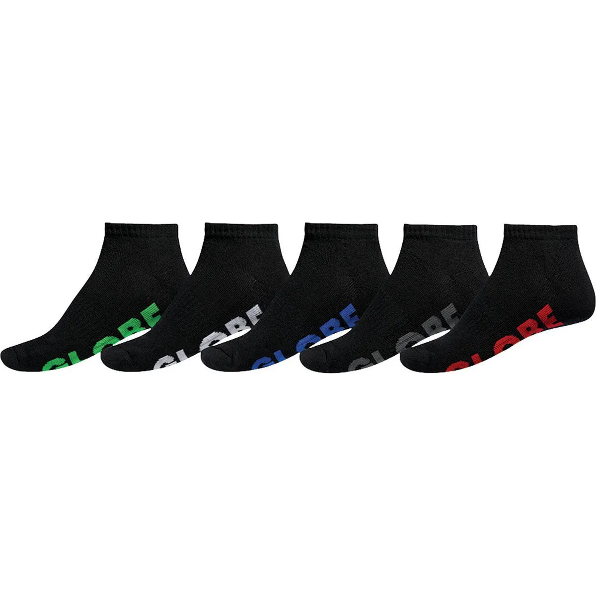 Globe STEALTH ANKLE SOCK 5 Pack Black