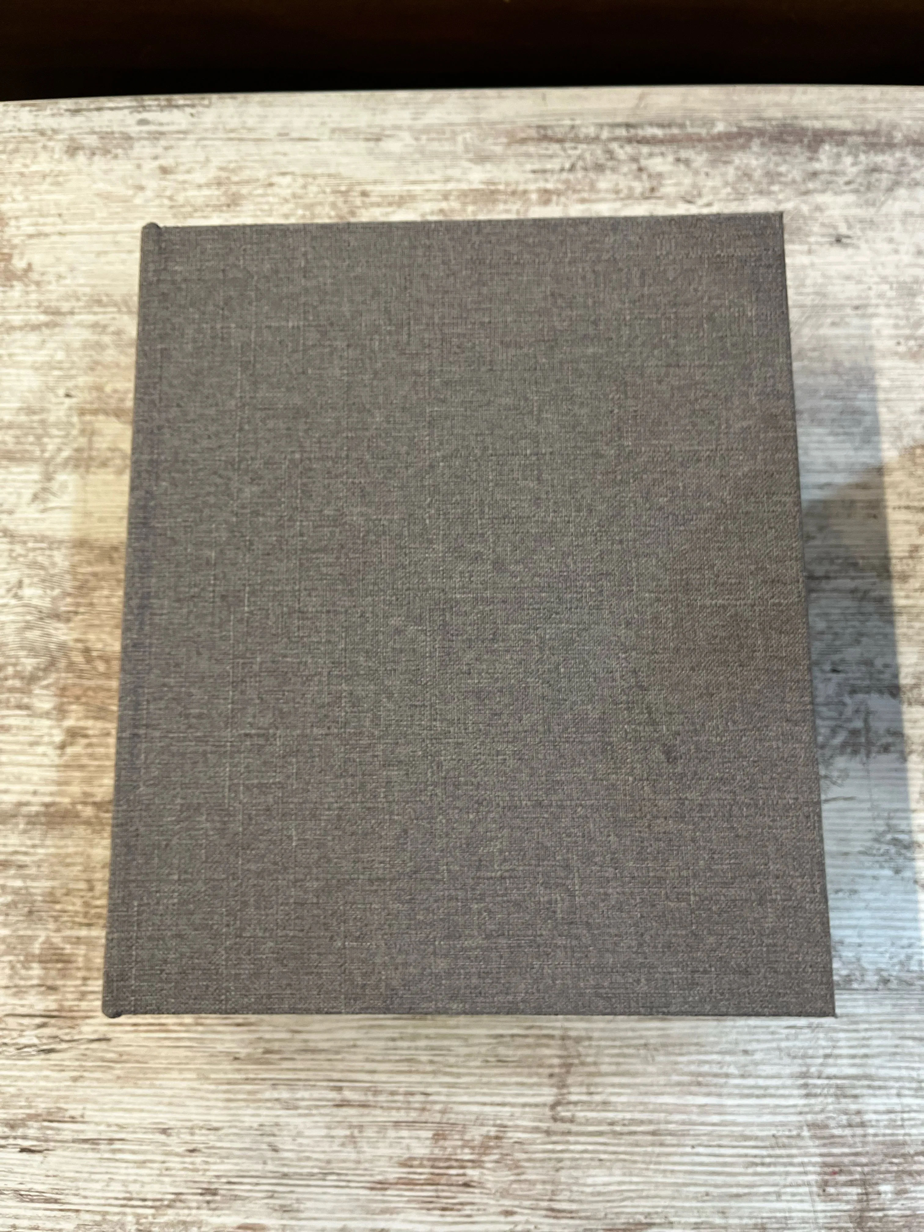 Gray Canvas Book Box