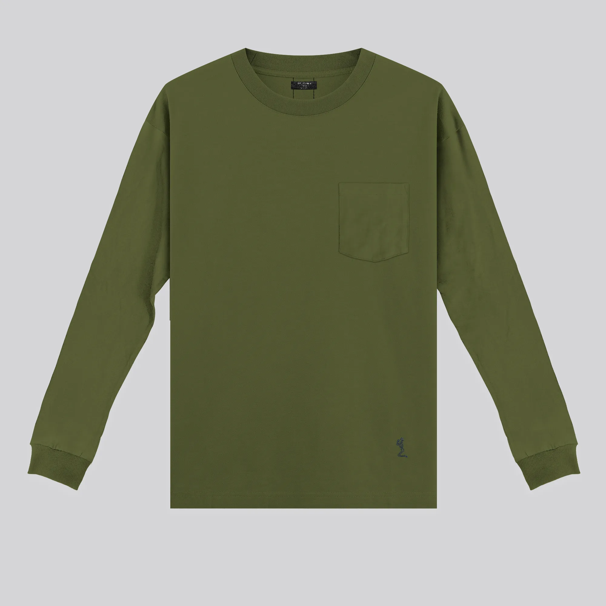 HEAVYWEIGHT LS POCKET T-SHIRT ARMY GREEN