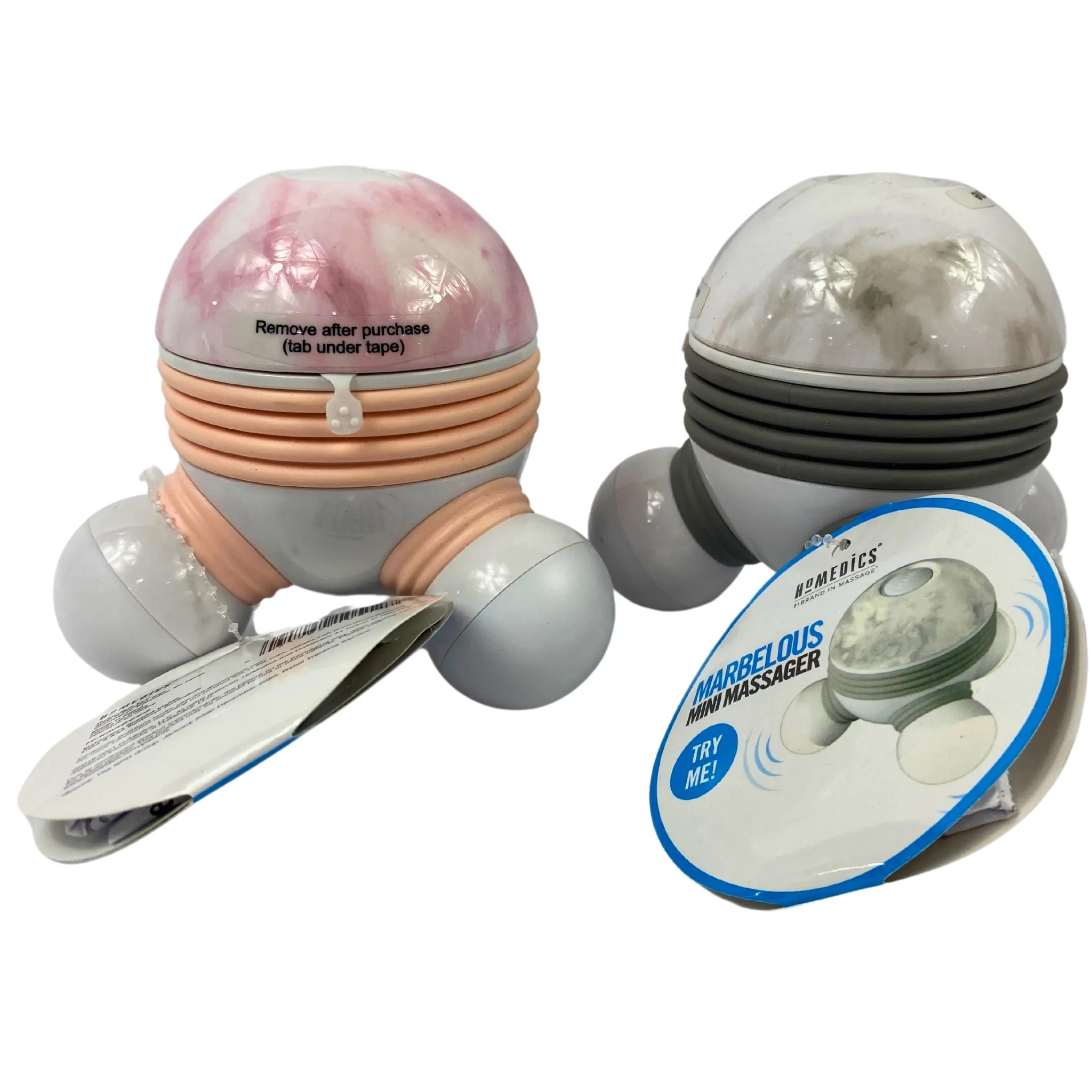 Homedics Marbelous Mini Massager Pink & Gray (48 Pcs Lot)