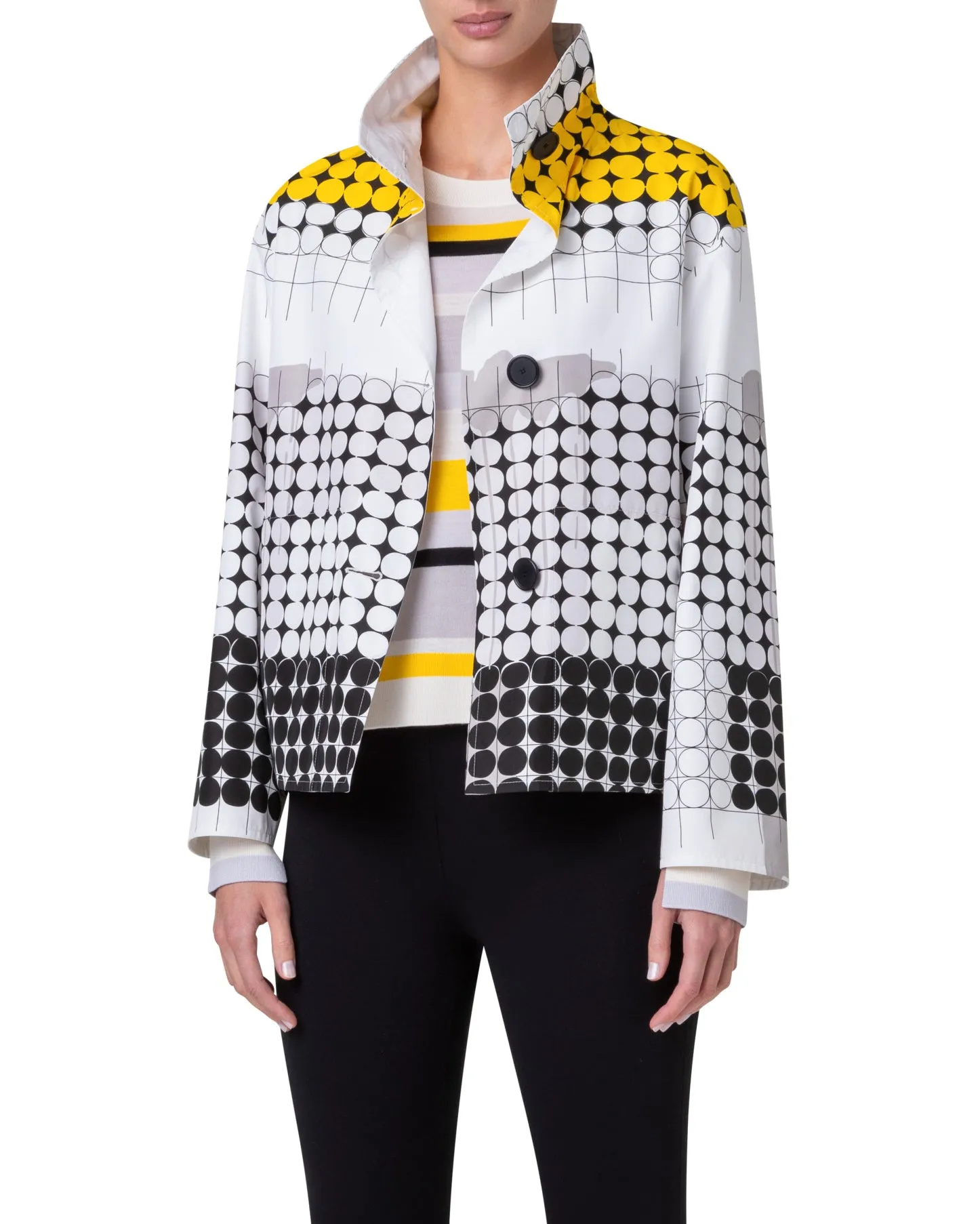 Jacket - Black/White/Yellow