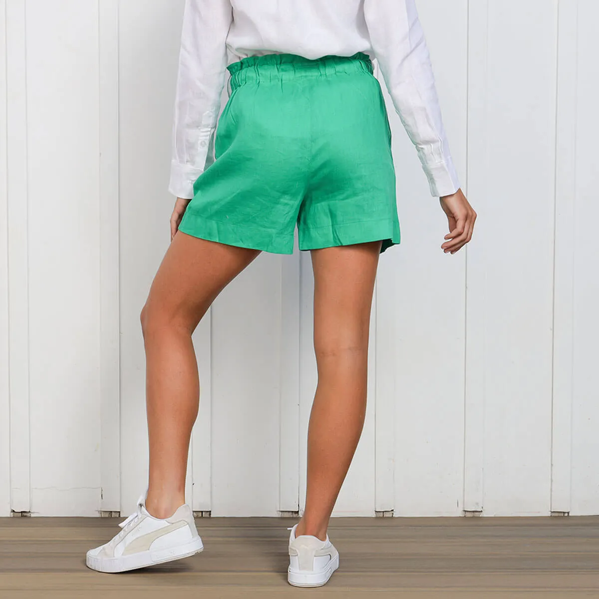 Ladies Linen - Shorts | Green