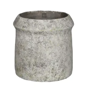 Large Cement Pot With Wide Top