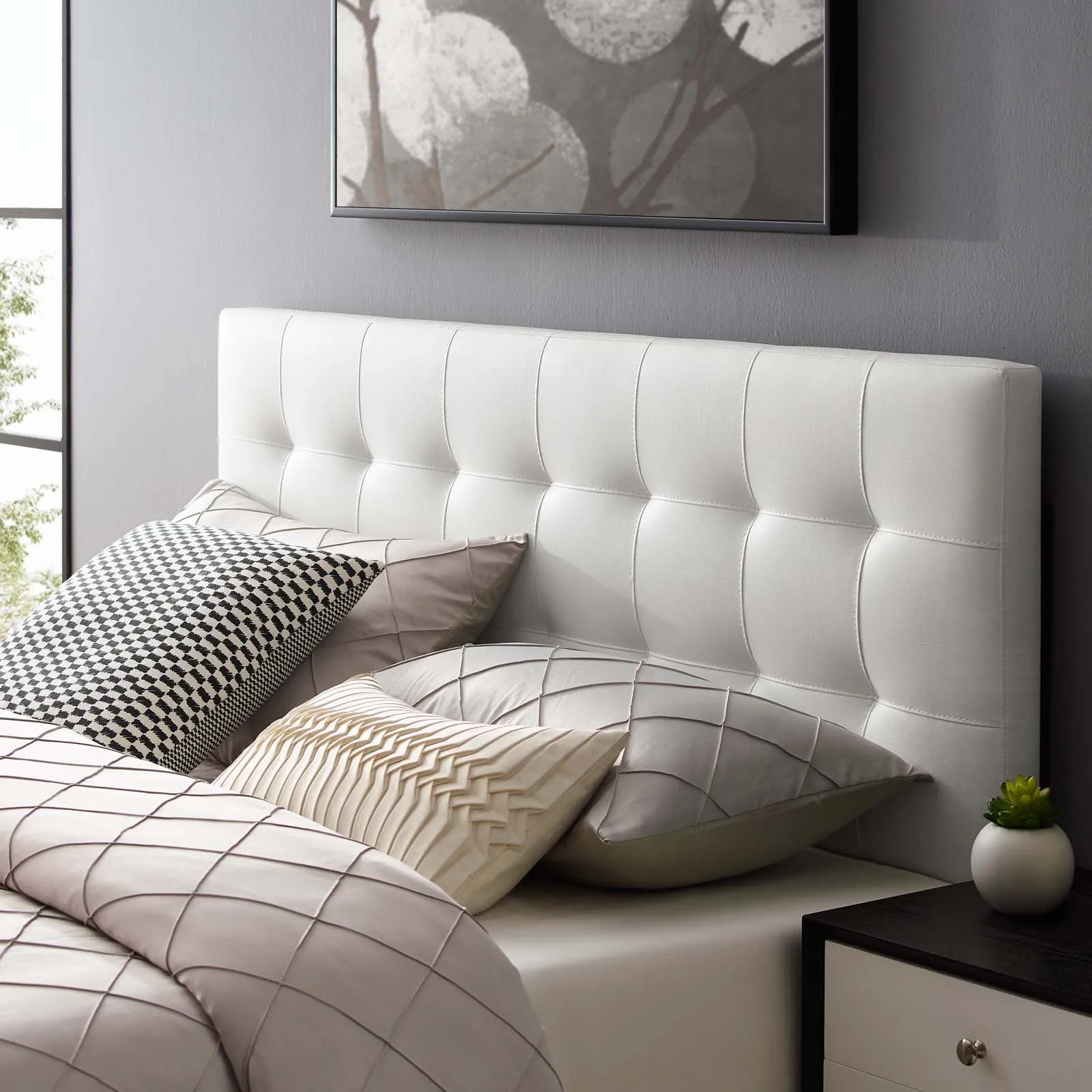 Lily Upholstered Vinyl Headboard