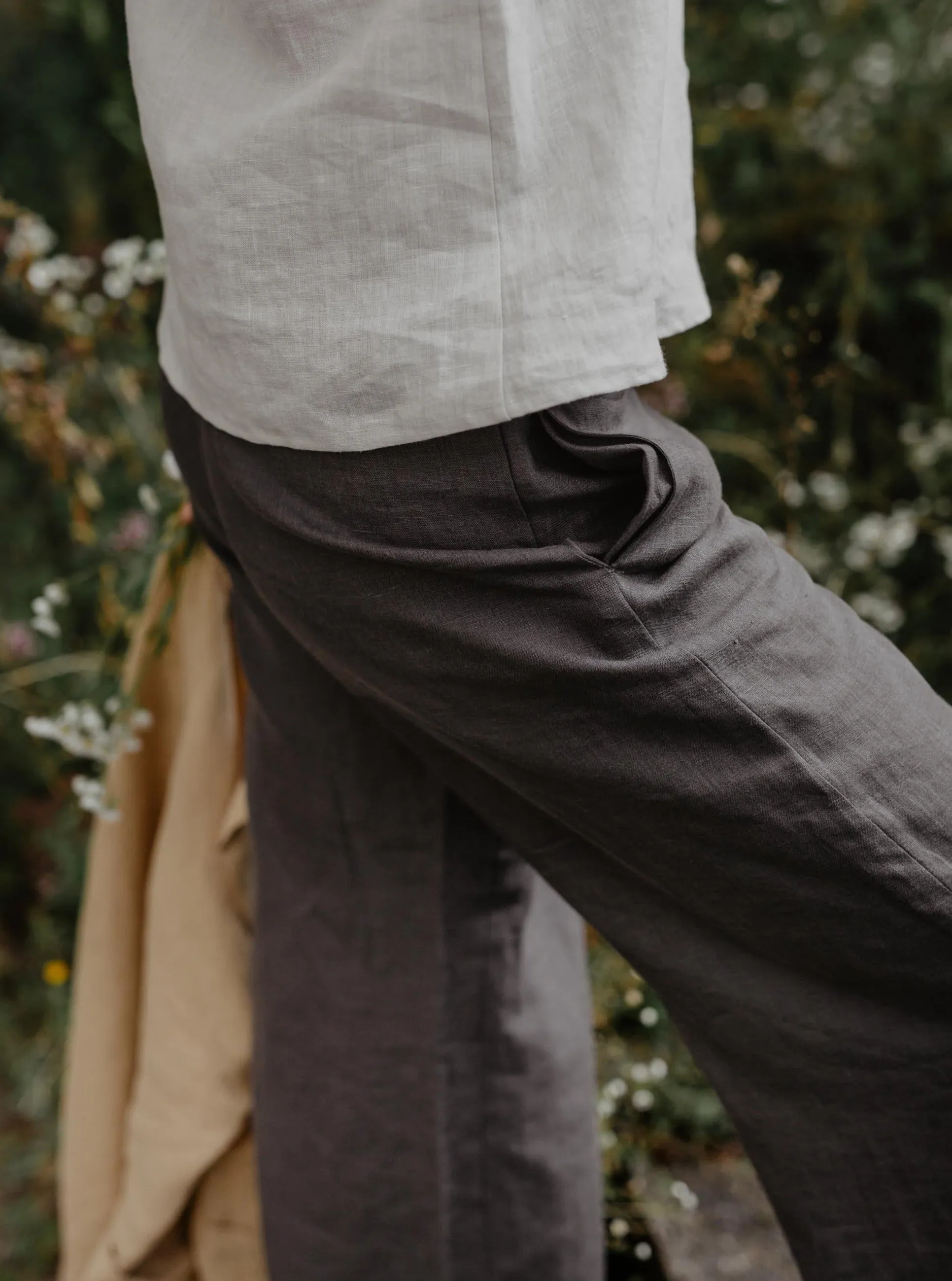 Linen Pants Tokyo - Charcoal