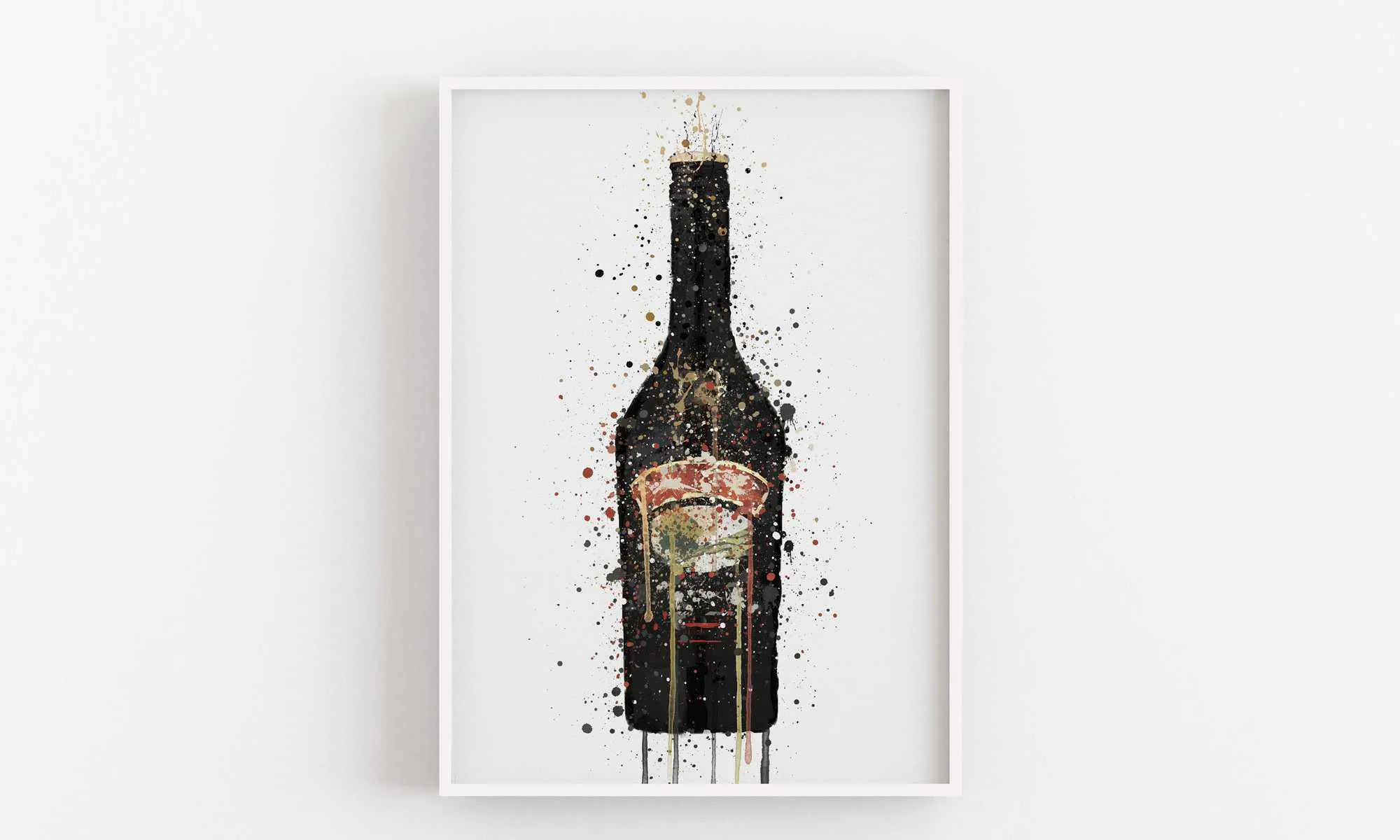 Liqueur Bottle Wall Art Print 'Irish Dream'