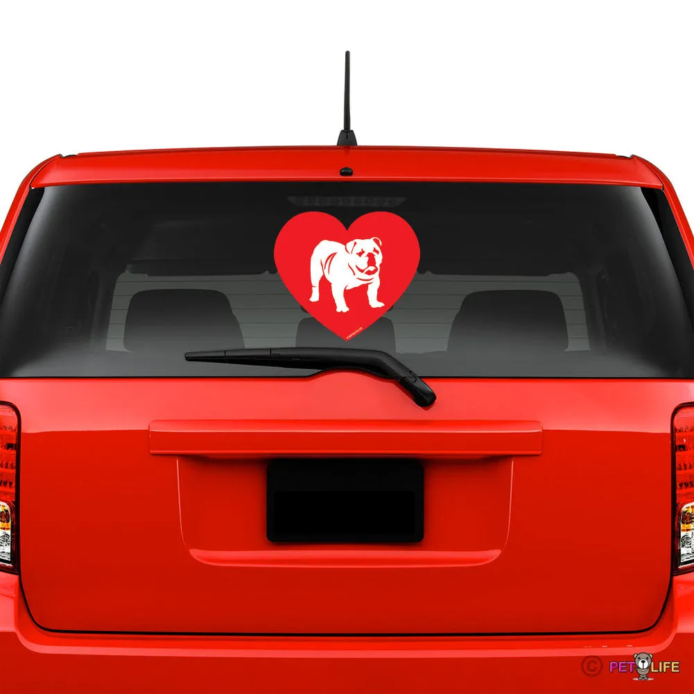 Love English Bulldog Sticker