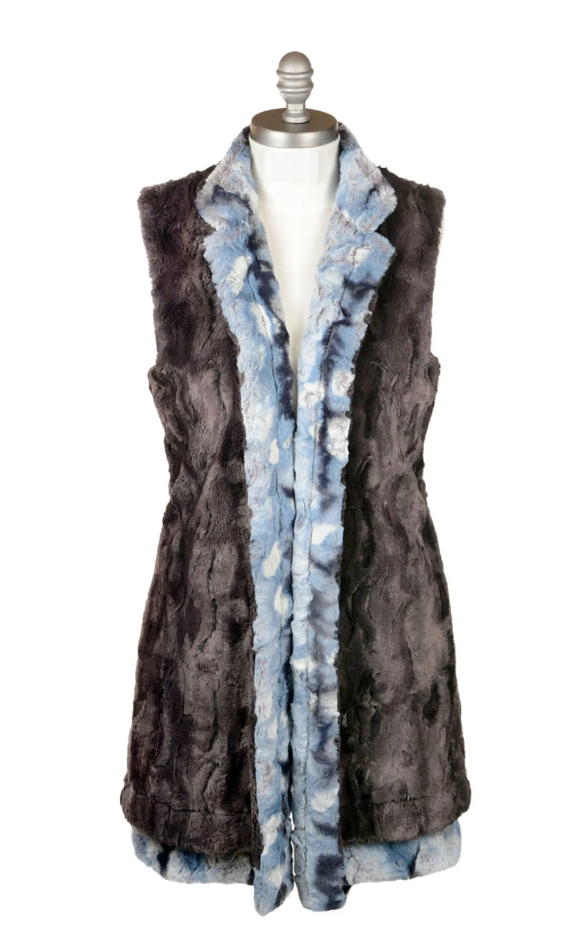 Mandarin Vest - Cascade Luxury Faux Furs