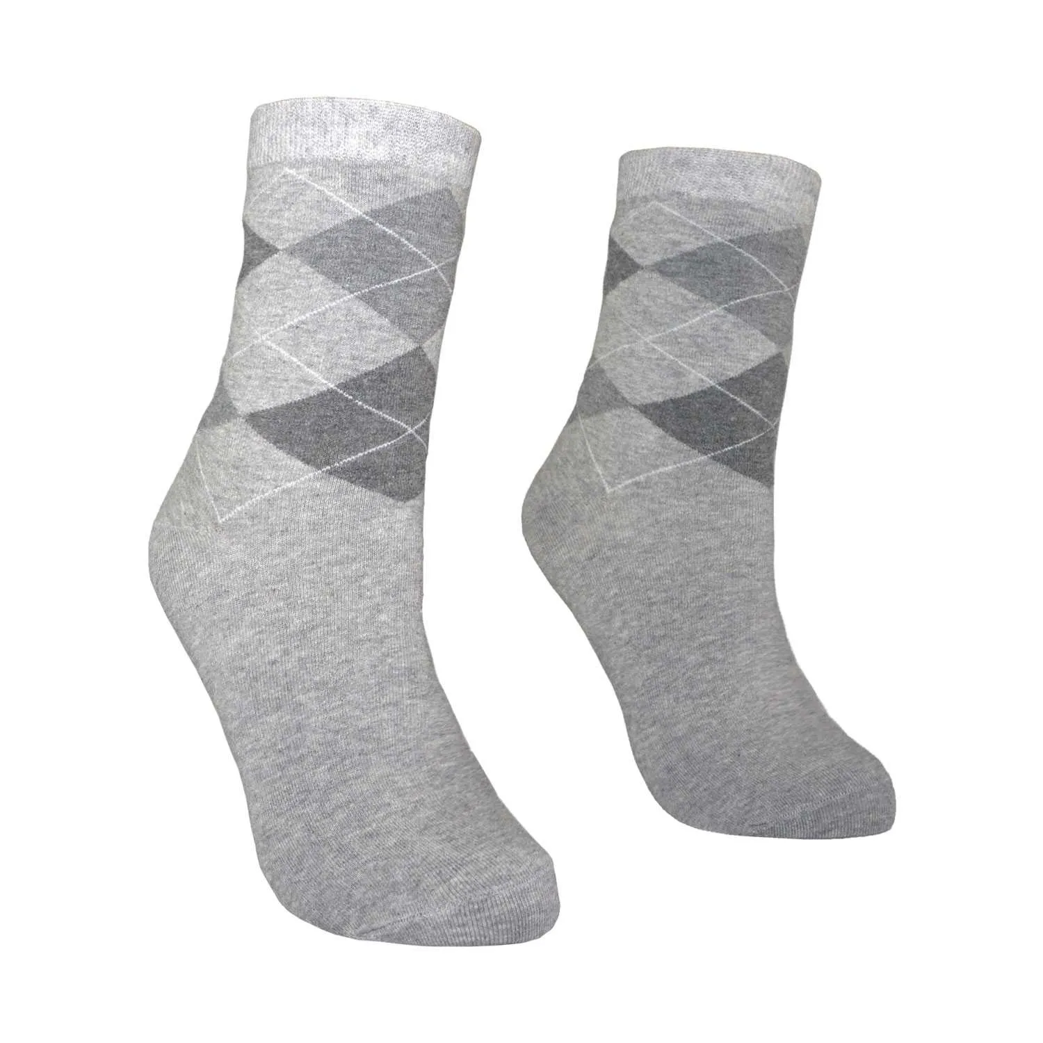 Men's Argyle Design Fashion Crew Socks