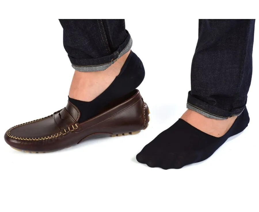 Mens Black invisible socks shoe liner UK Size 6-11