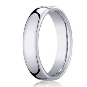 Men's Designer Heavy Fit 14k White Gold Wedding Band 3.5mm