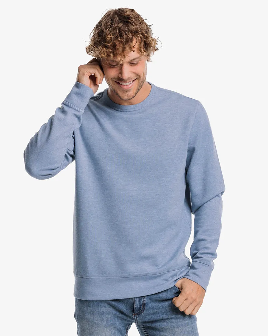 Mens Longsleeve Lockley Interlock Heather Crew