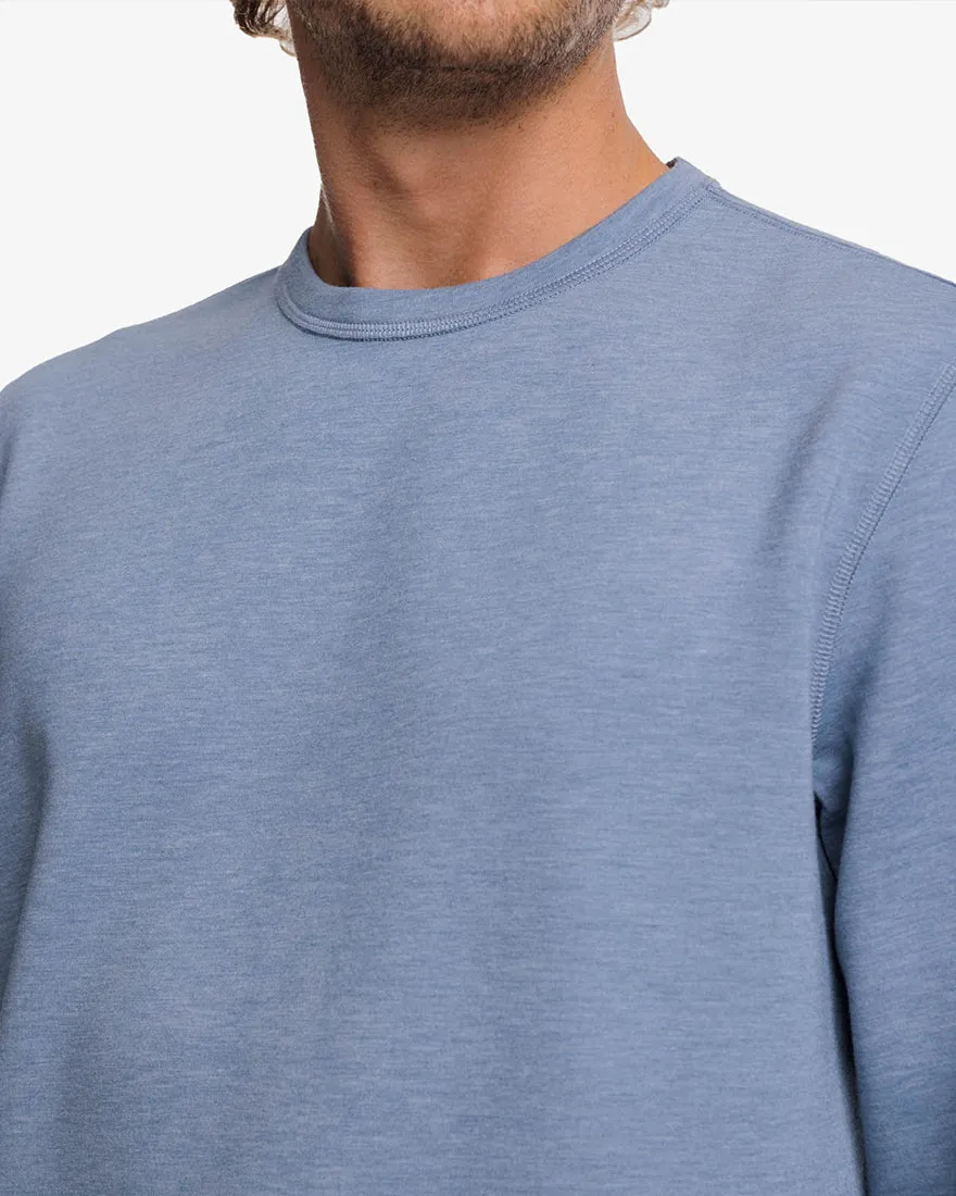 Mens Longsleeve Lockley Interlock Heather Crew