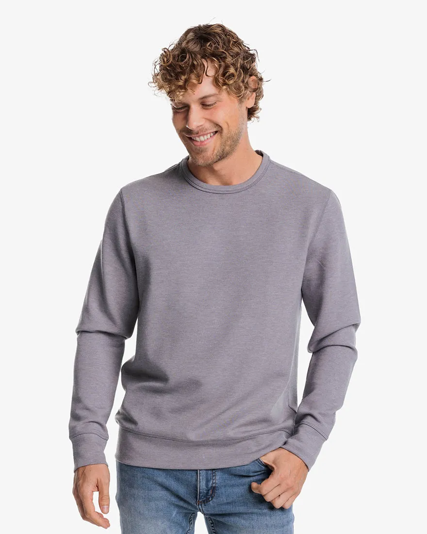 Mens Longsleeve Lockley Interlock Heather Crew