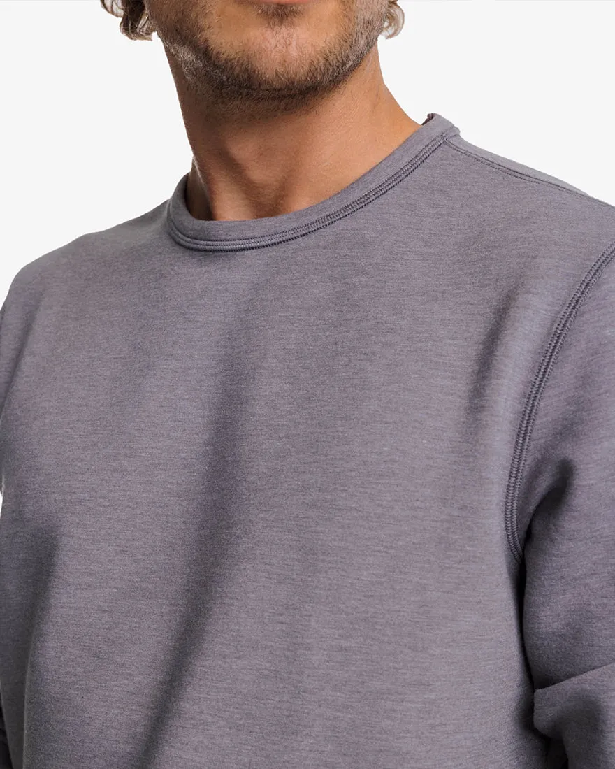 Mens Longsleeve Lockley Interlock Heather Crew