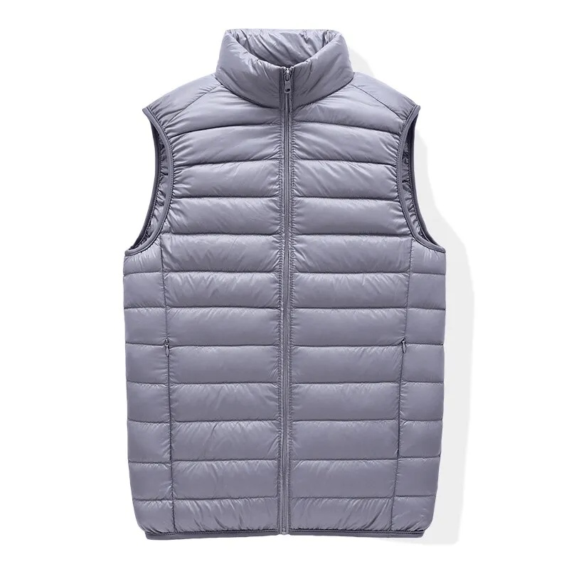 Men's Quilted Lightweight Warm Down Vest with Zipper - SF1535