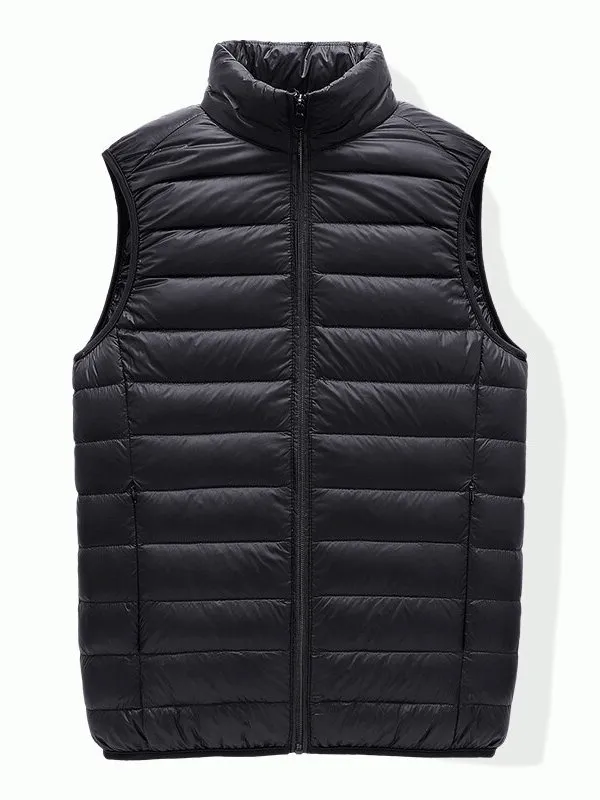 Men's Quilted Lightweight Warm Down Vest with Zipper - SF1535