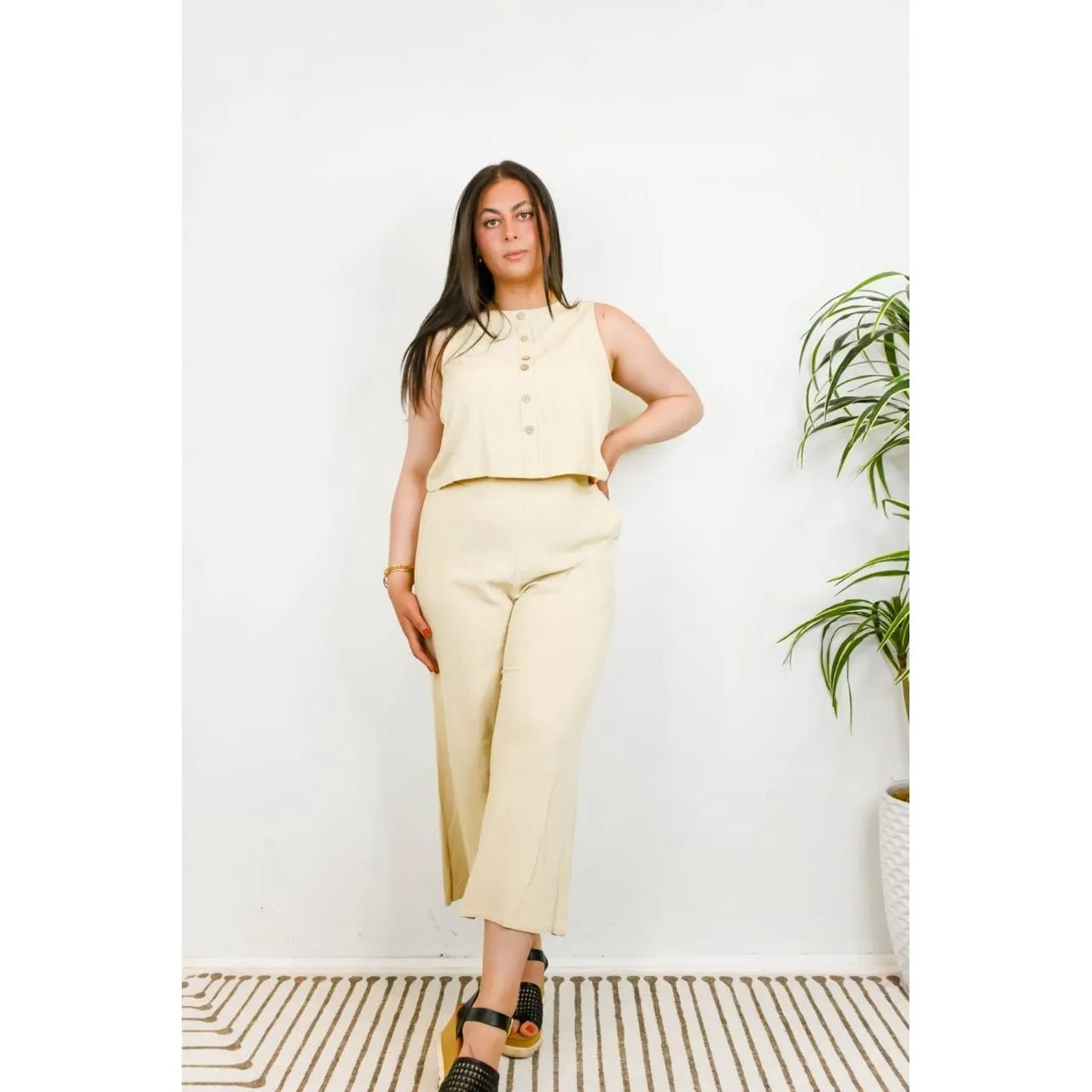 Meredith Linen Set - Pant