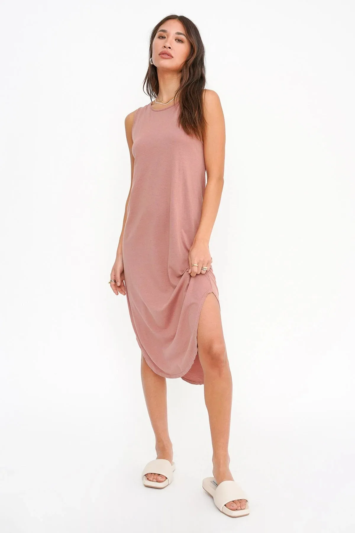 Project Social T Cool and Clean Open Back Tank Dress