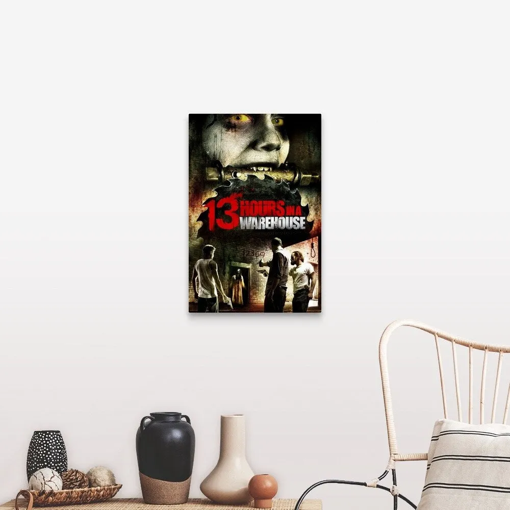 "13 Hours in a Warehouse - Movie Poster" Canvas Wall Art