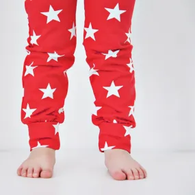 Red star Print Baby Leggings 0-6 Years