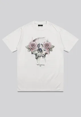 ROSES SKULL T-SHIRT OFF WHITE