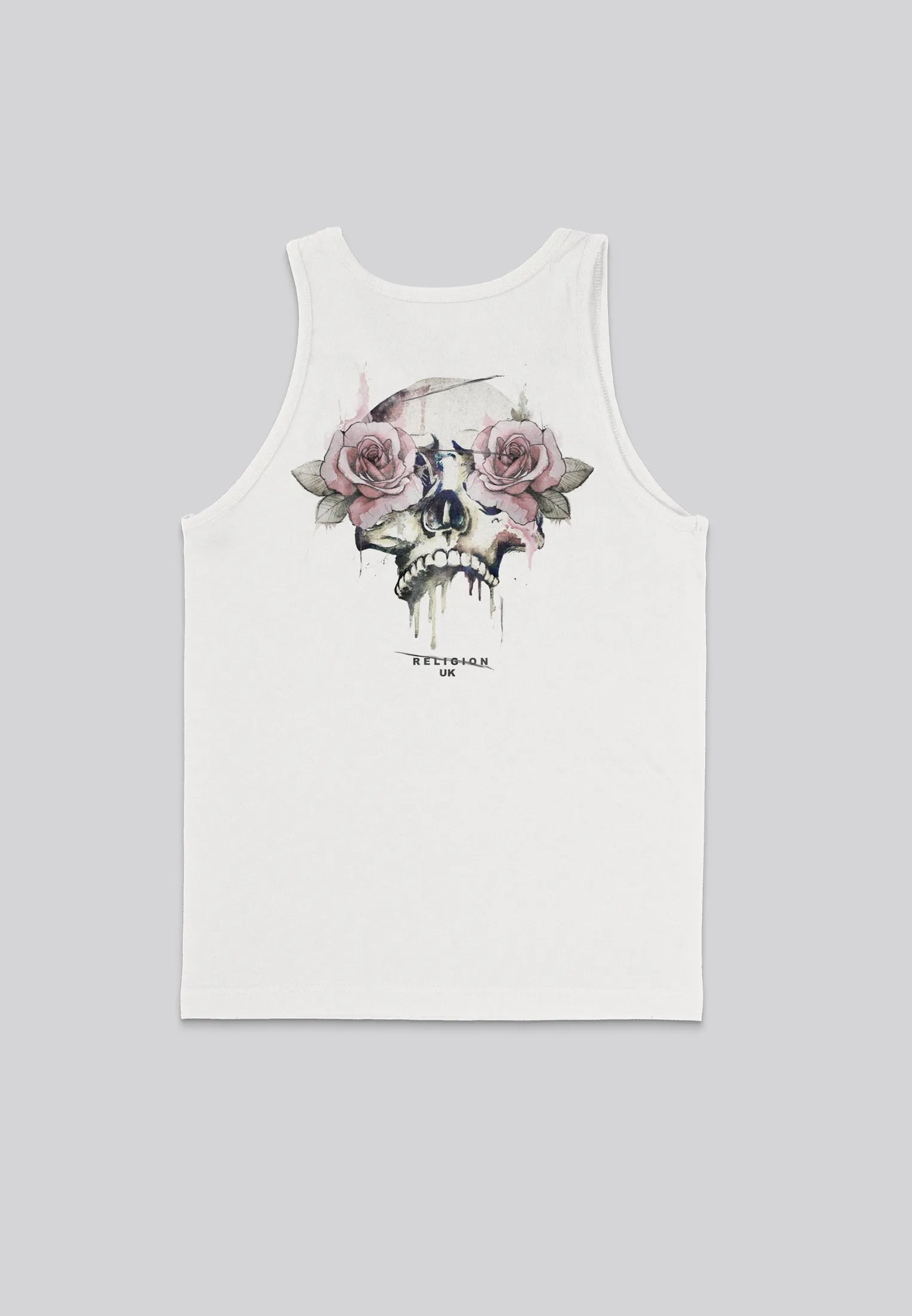 ROSES SKULL VEST OFF WHITE