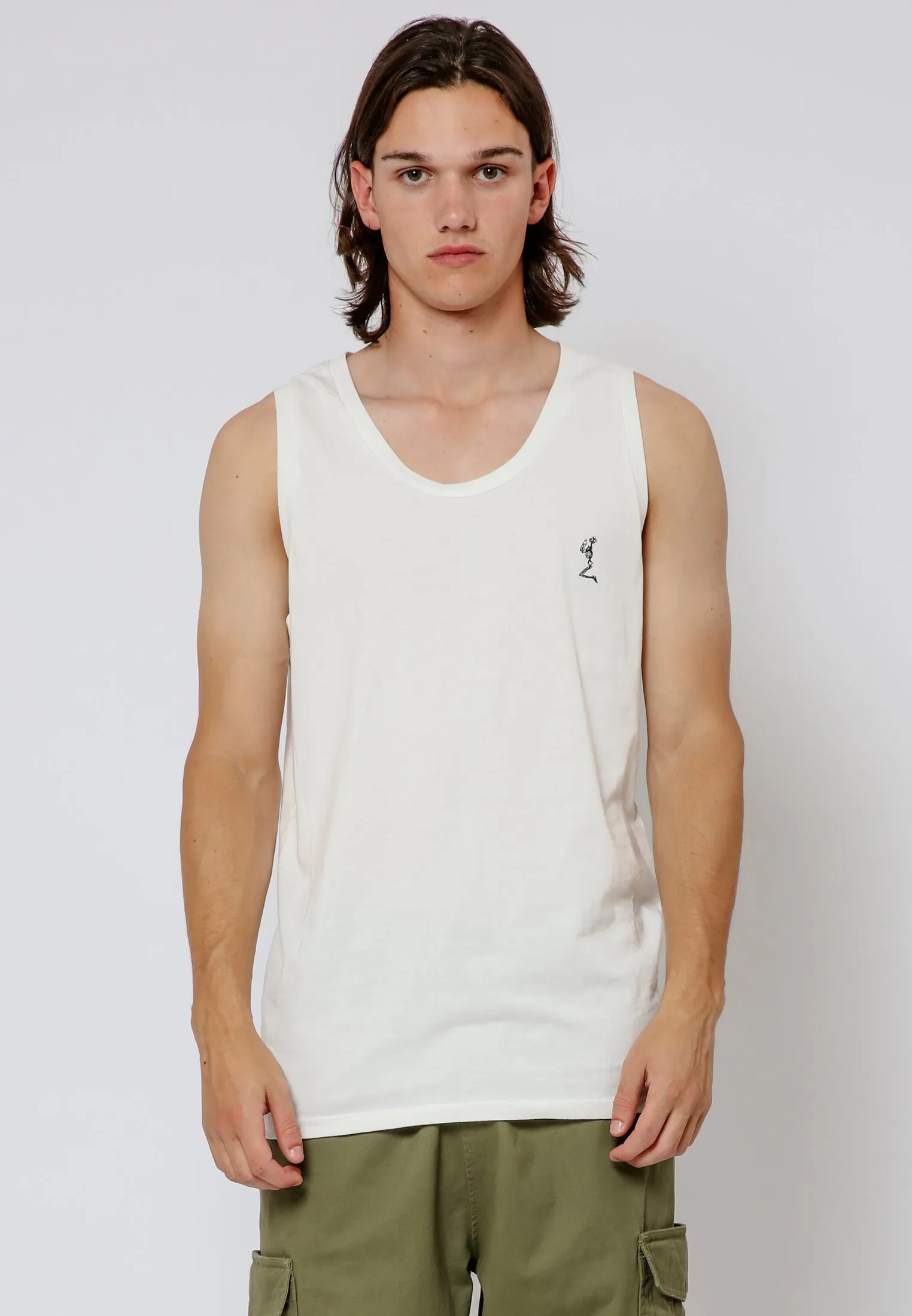 ROSES SKULL VEST OFF WHITE