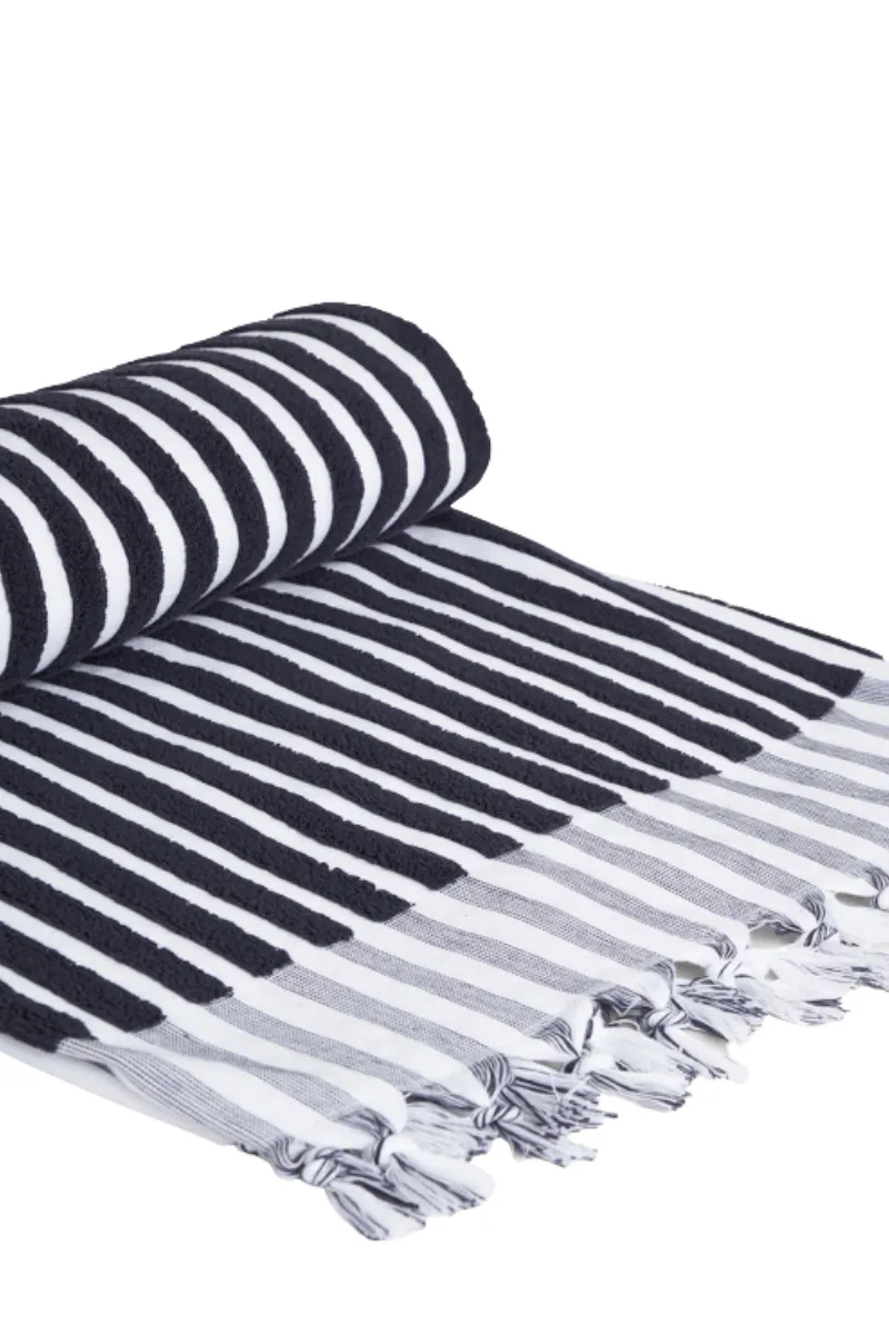 Seafolly | Marina Stripe Towel (Navy)