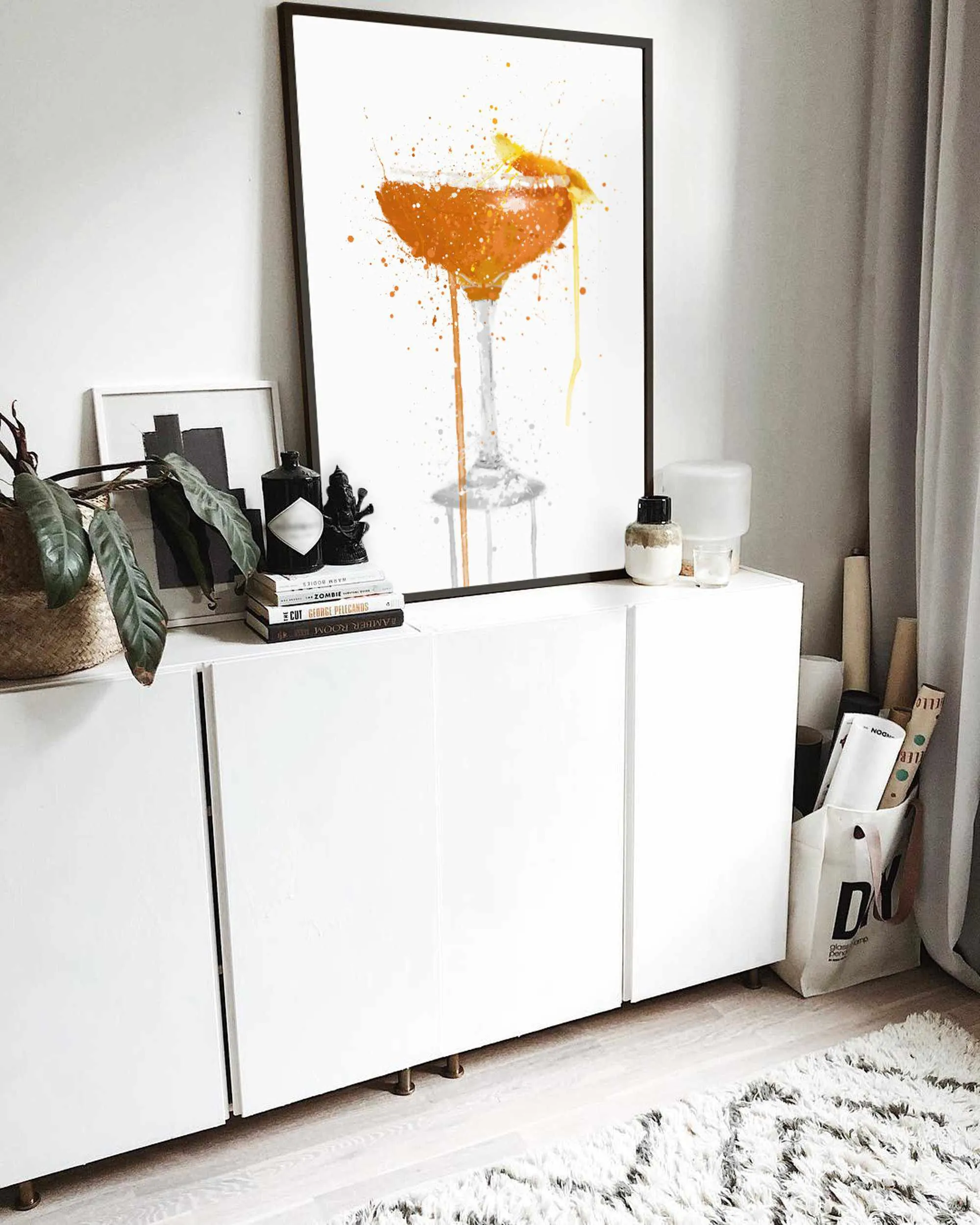 Side Car Cocktail Wall Art Print