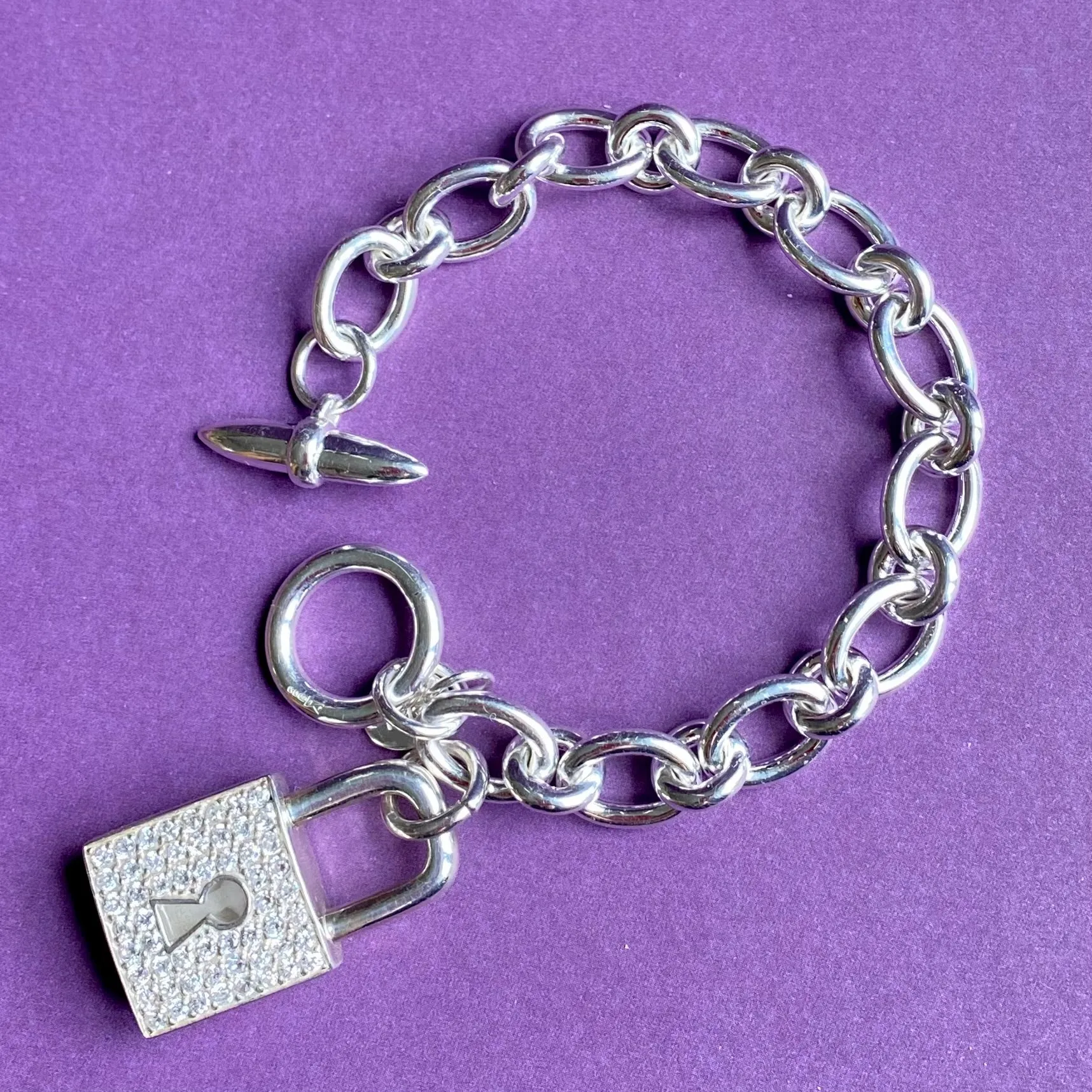 Silver Heavy Joy Everley Bracelet