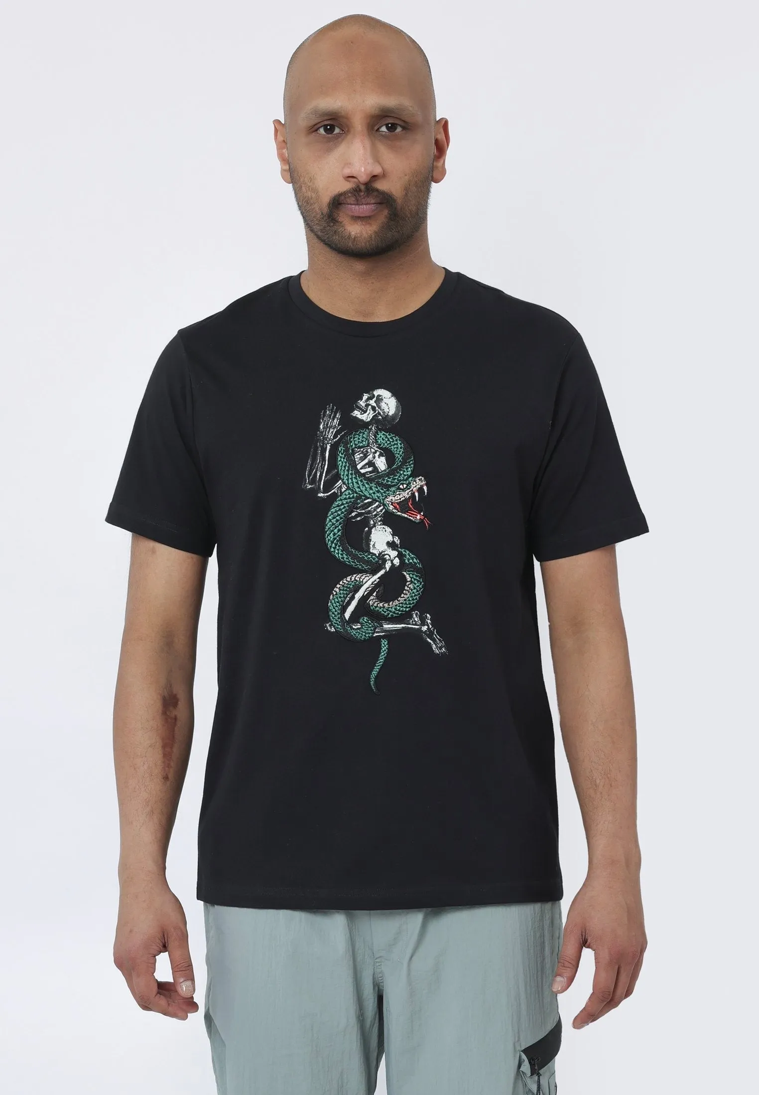 SNAKE SKELETON T-SHIRT BLACK