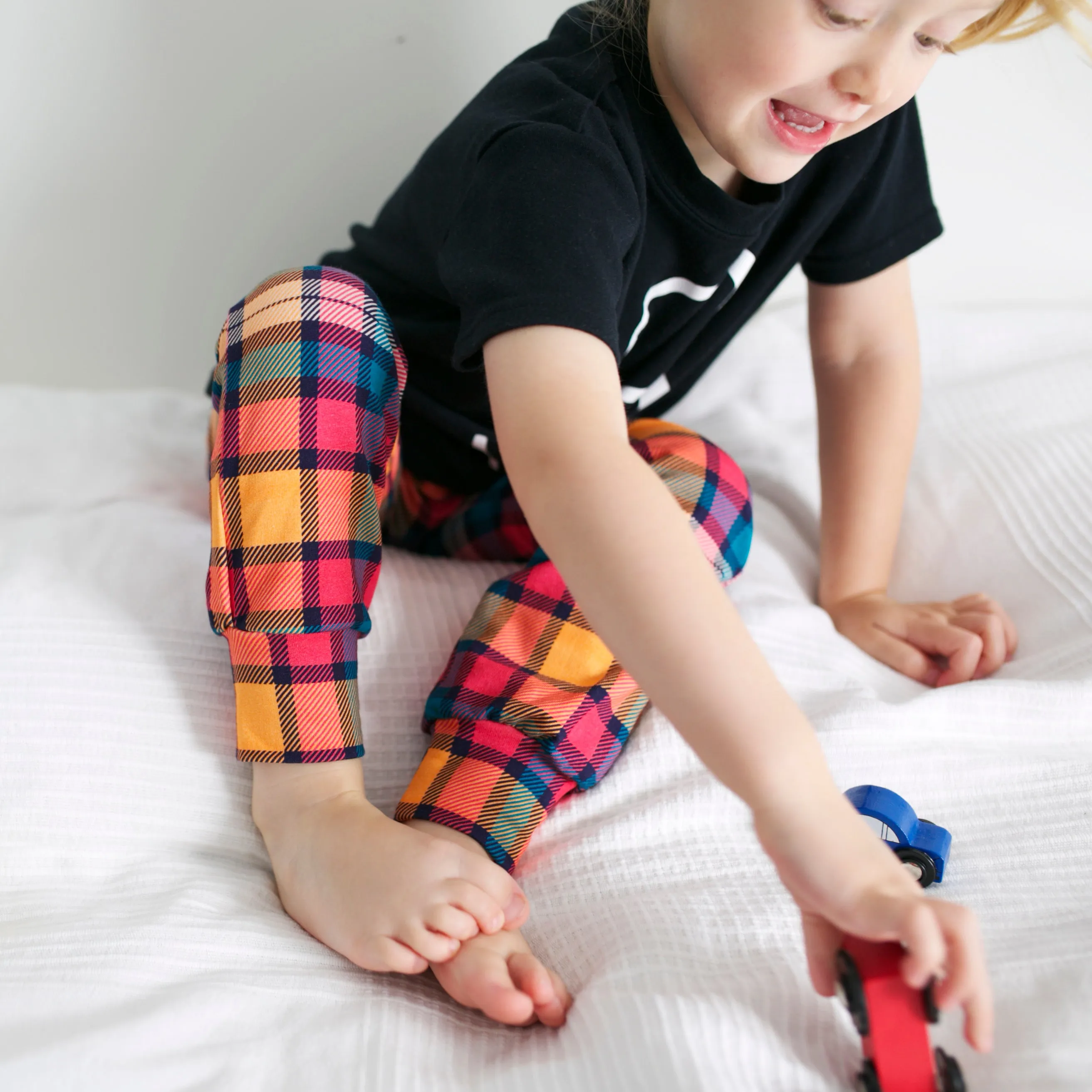 Sunset Tartan Leggings 0-9 Years