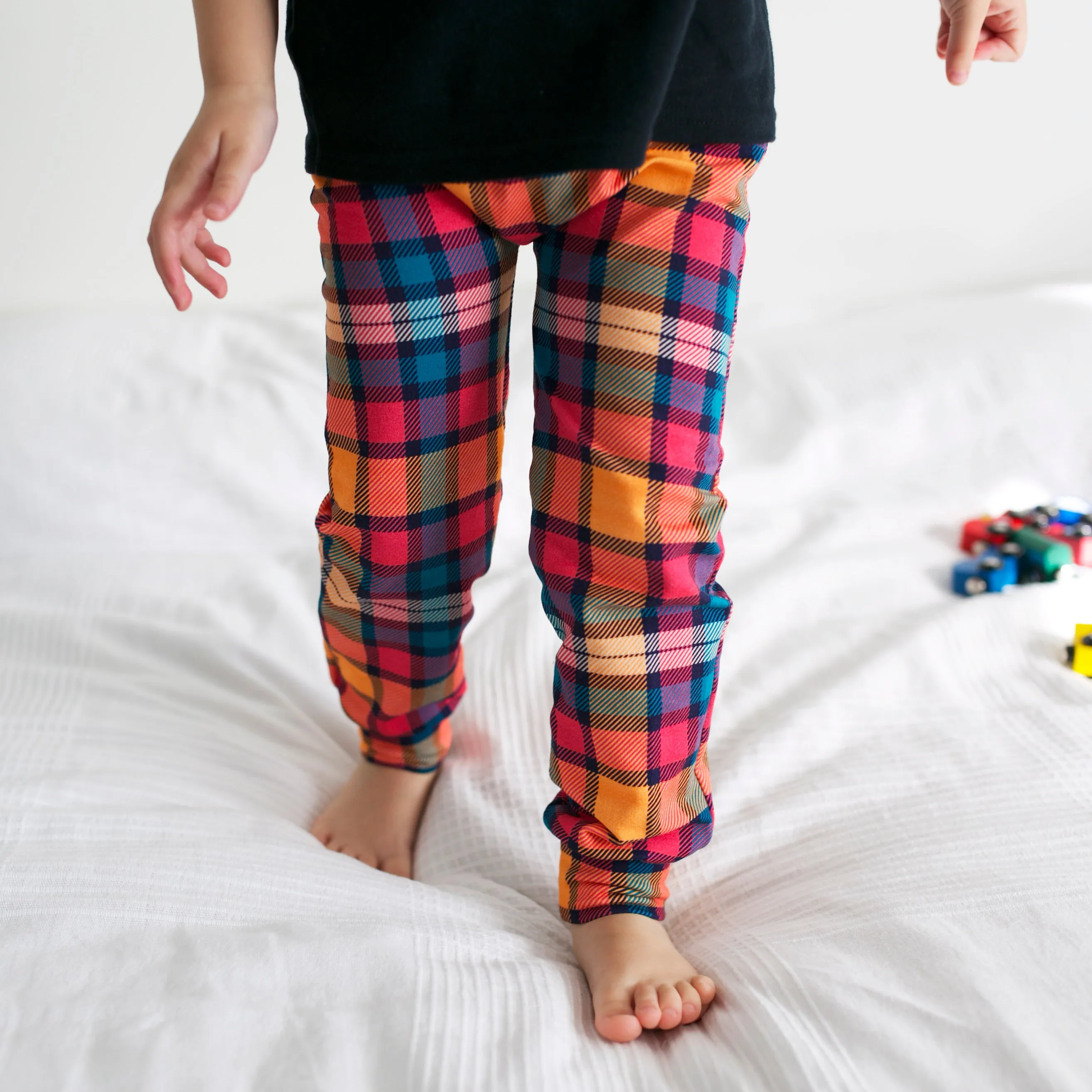 Sunset Tartan Leggings 0-9 Years