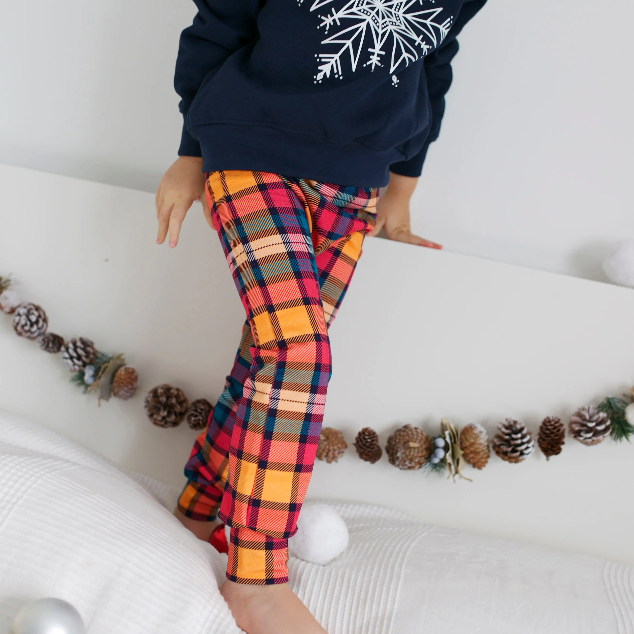 Sunset Tartan Leggings 0-9 Years