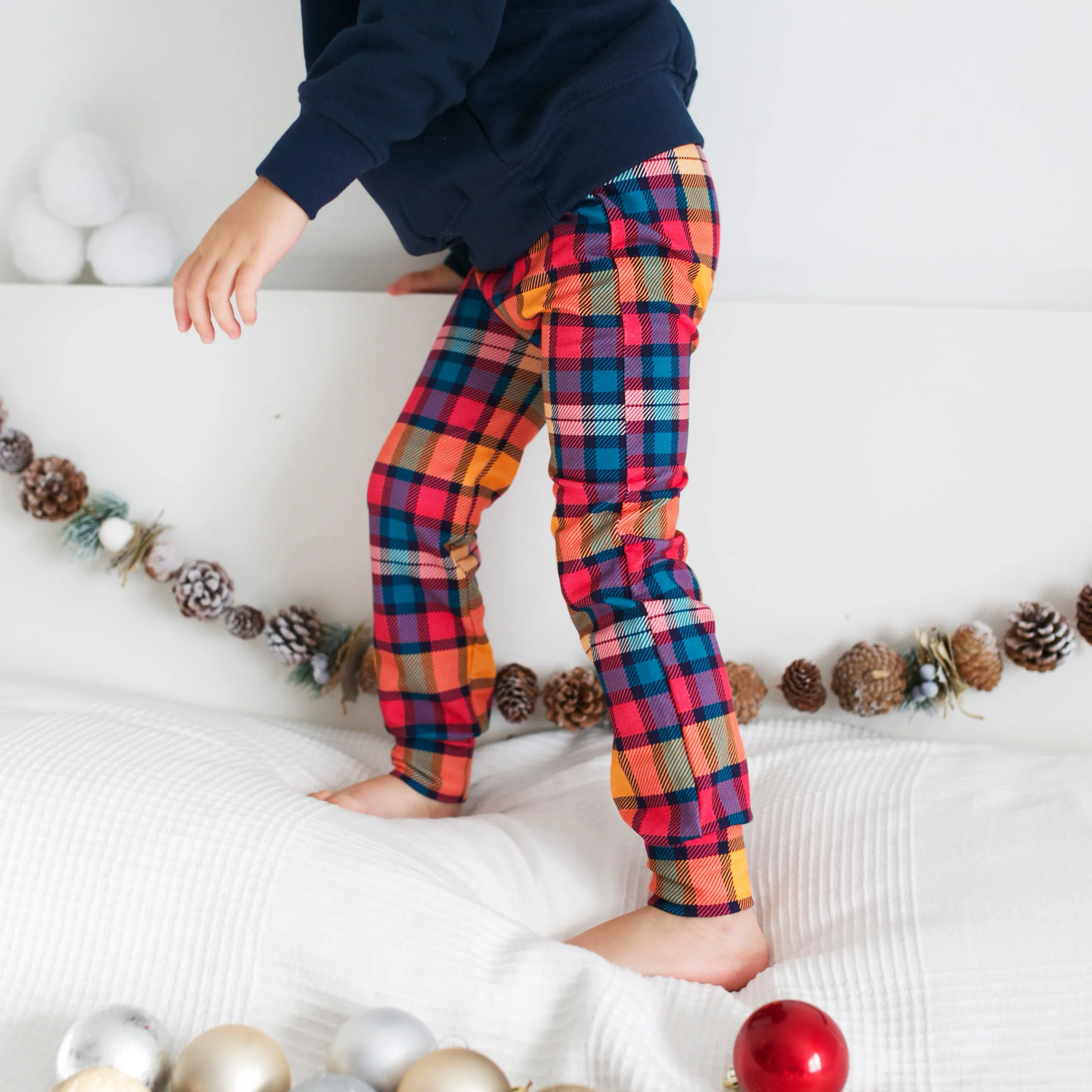 Sunset Tartan Leggings 0-9 Years