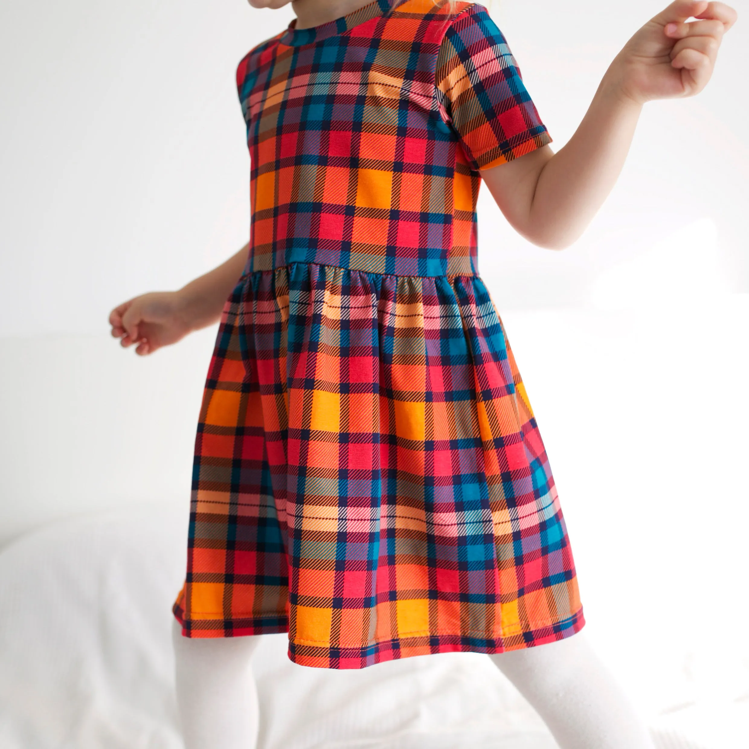 Sunset Tartan Leggings 0-9 Years