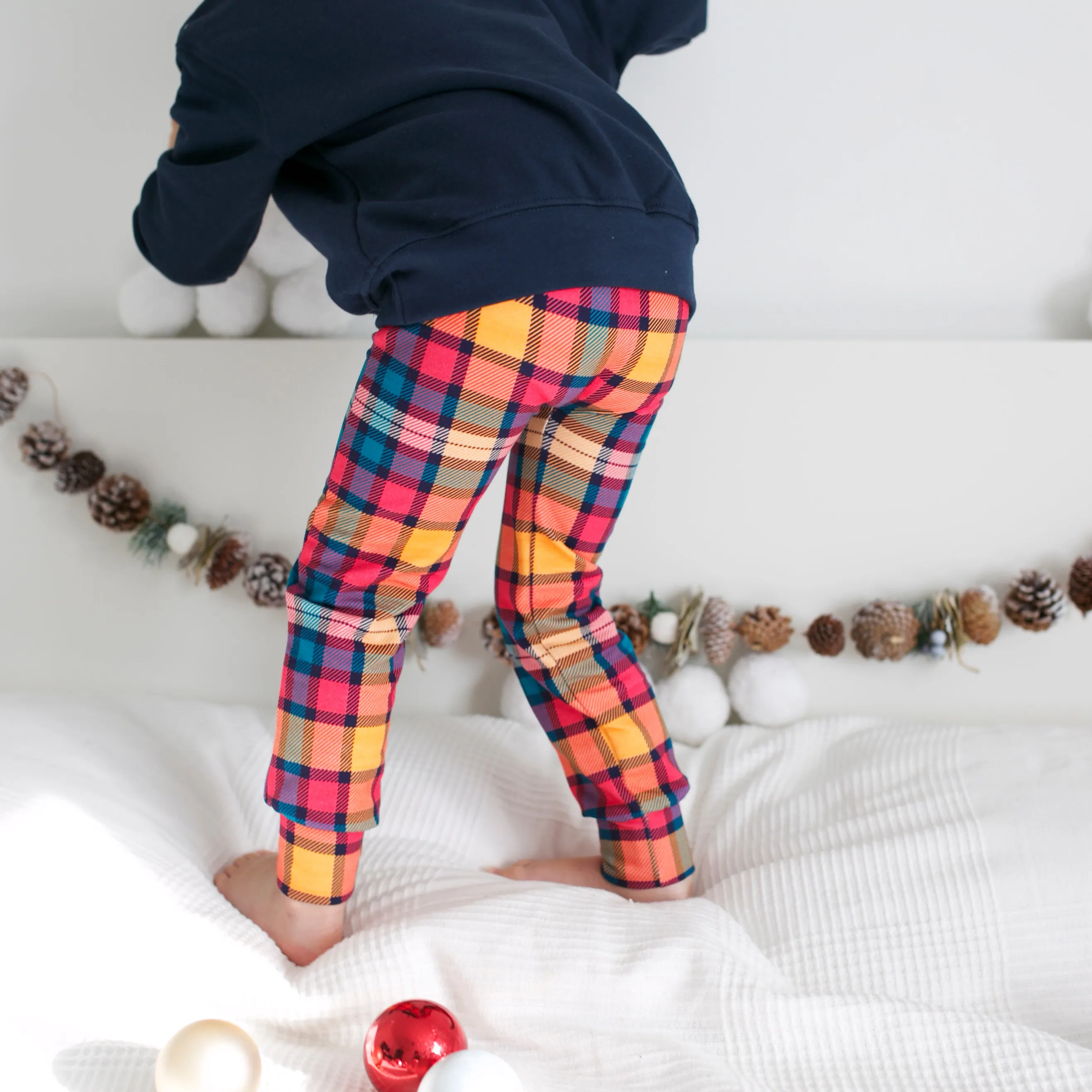 Sunset Tartan Leggings 0-9 Years