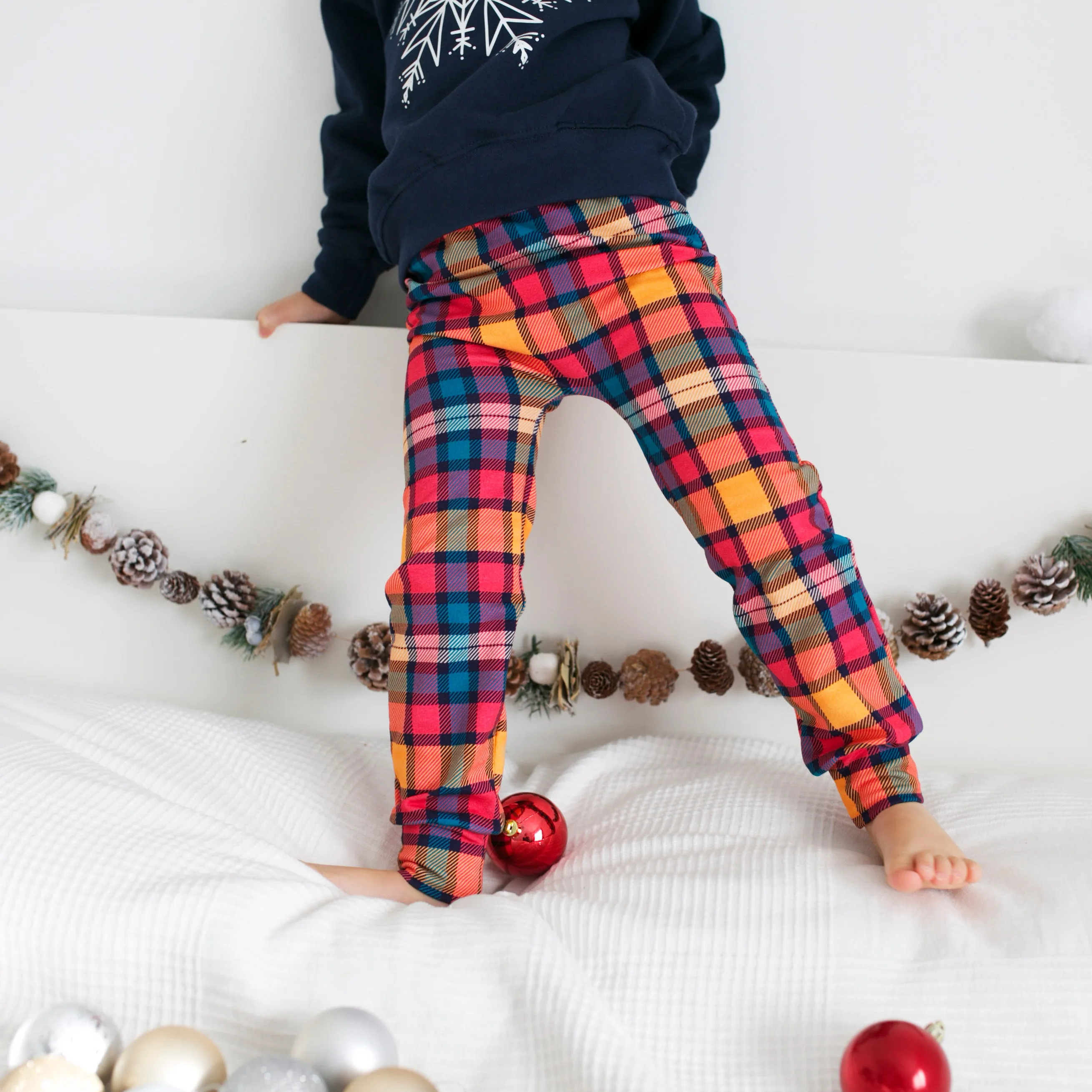 Sunset Tartan Leggings 0-9 Years