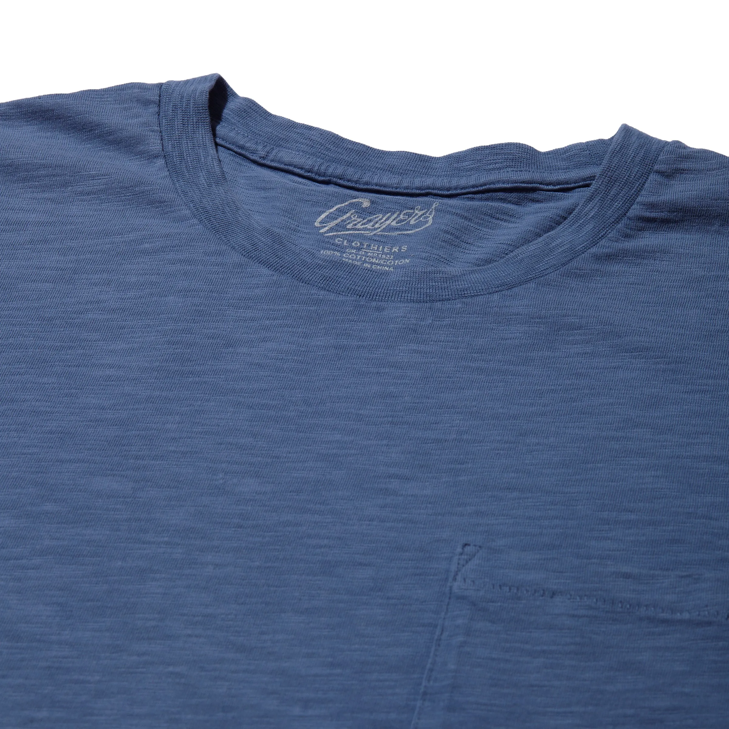 Sunwashed Pocket Tee - Mallard Blue