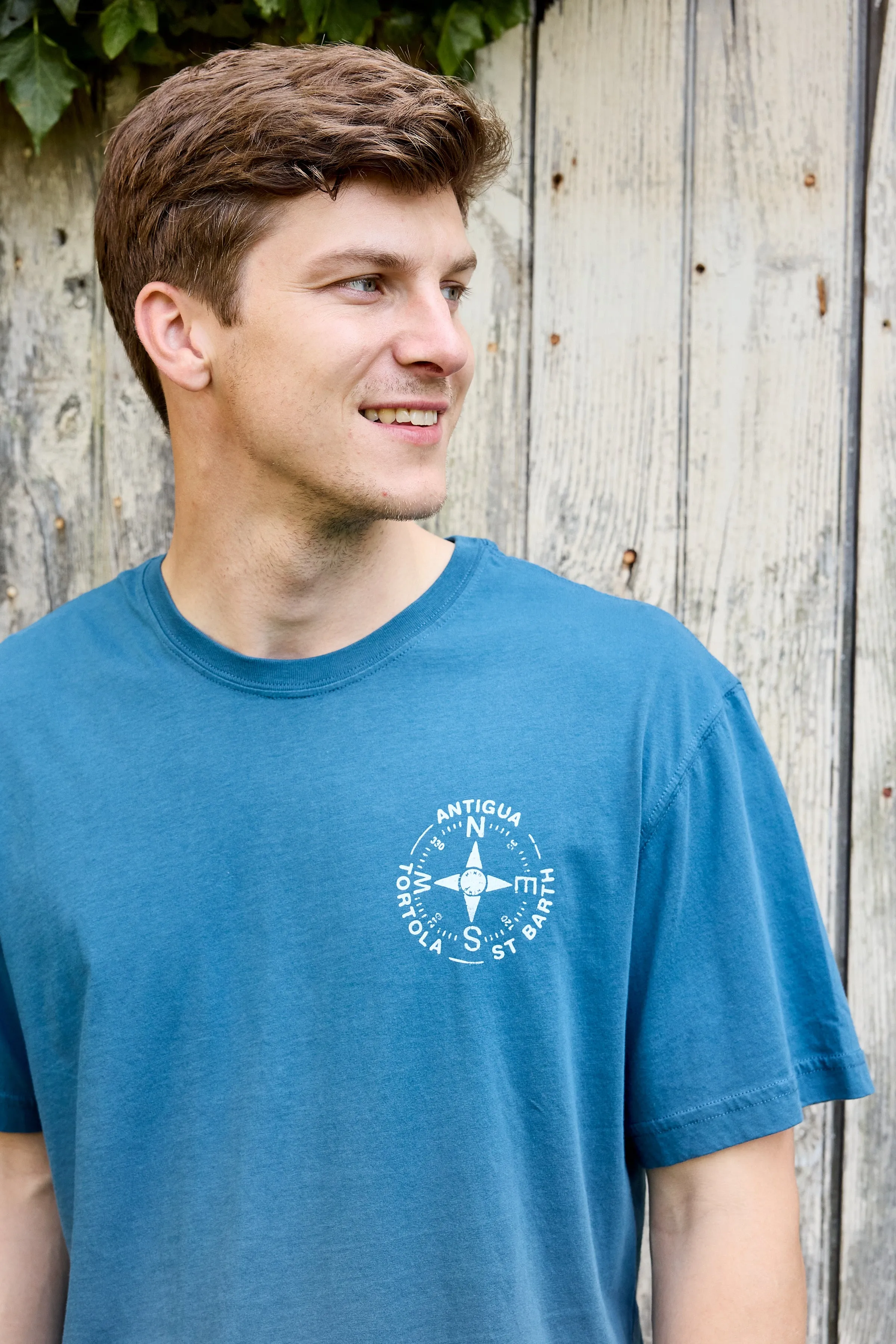 Tortola Compass T-Shirt - Deep Sea