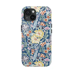 Valley Walks | Navy Flower Case